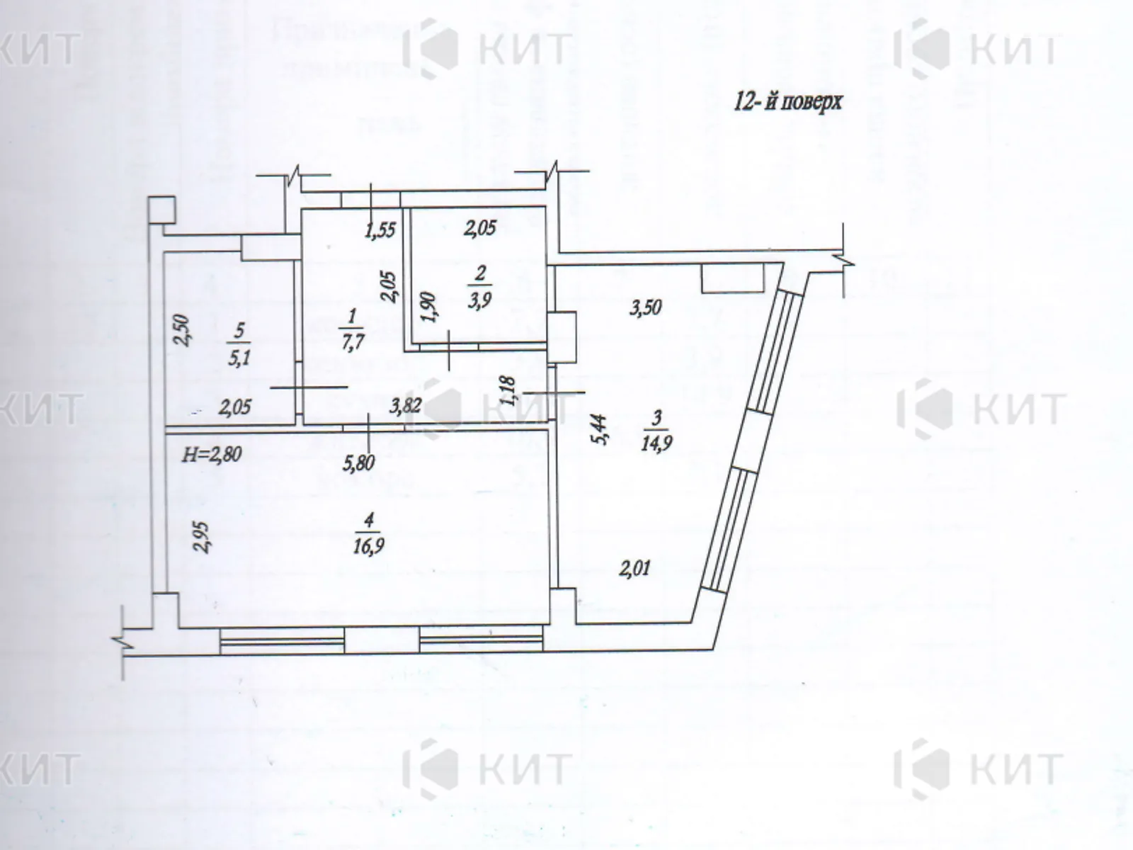 Продается 1-комнатная квартира 48.5 кв. м в Харькове, ул. Свободы, 36 - фото 1