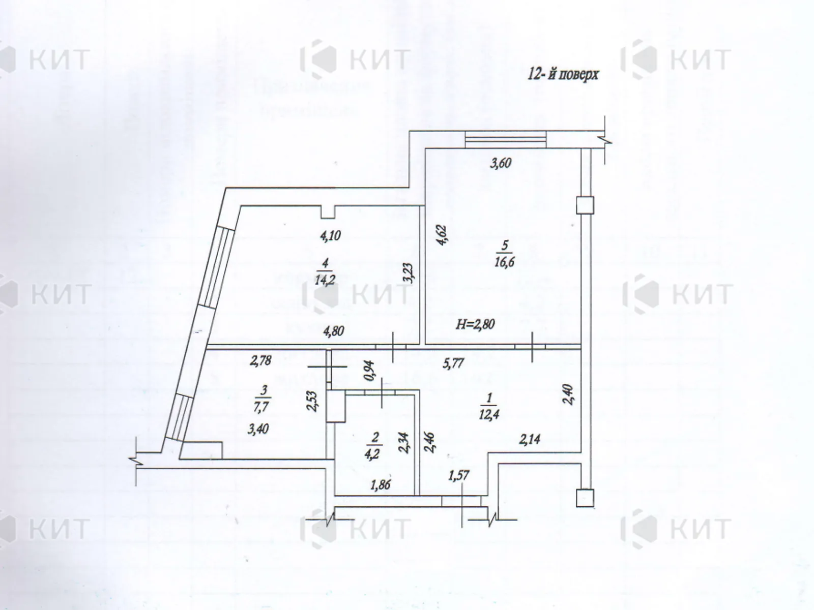 Продается 2-комнатная квартира 55.1 кв. м в Харькове, ул. Свободы, 36