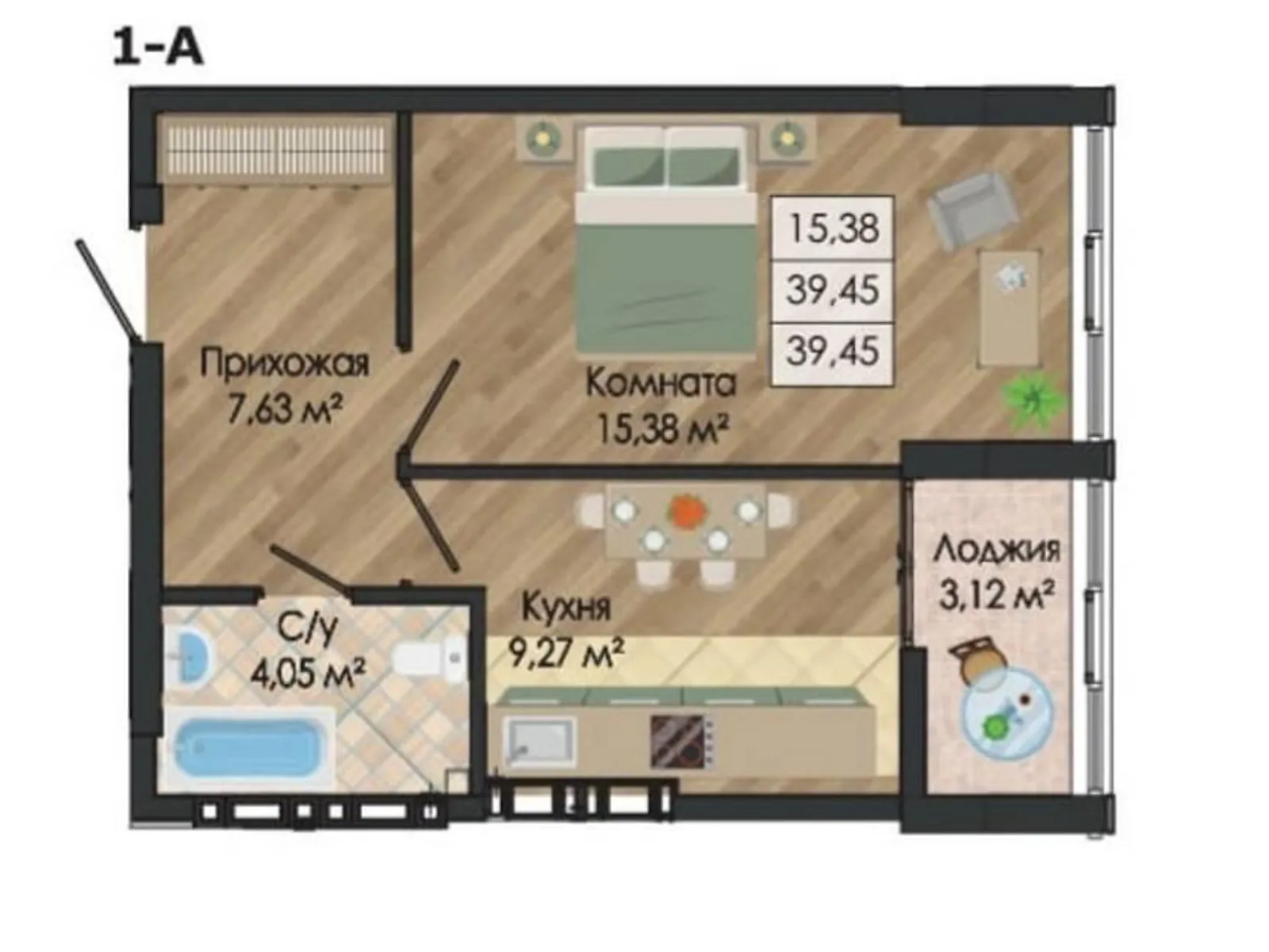Продається 1-кімнатна квартира 40.58 кв. м у Одесі, Миколаївська дор.