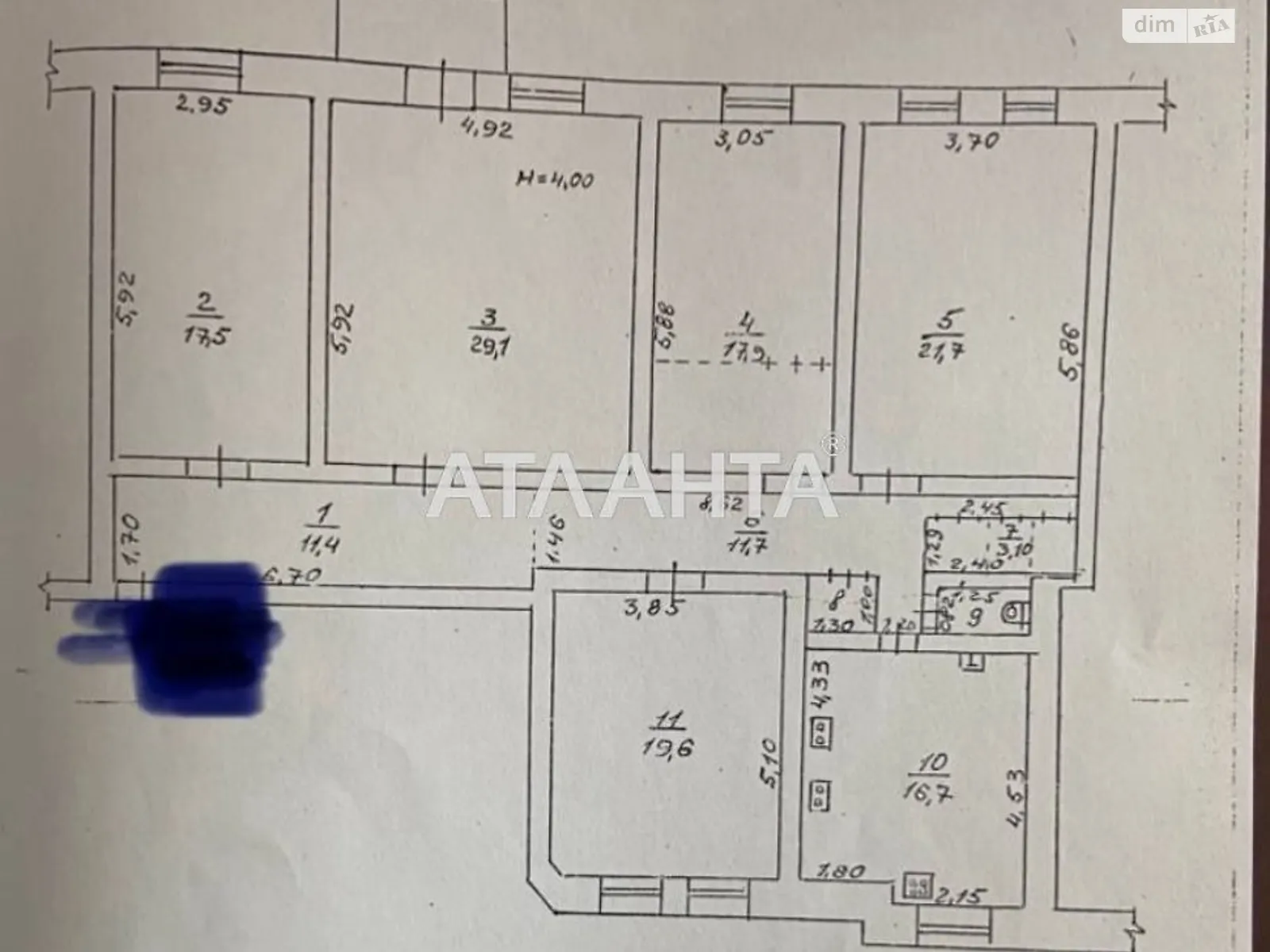 Продается 1-комнатная квартира 152.4 кв. м в Одессе, ул. Преображенская