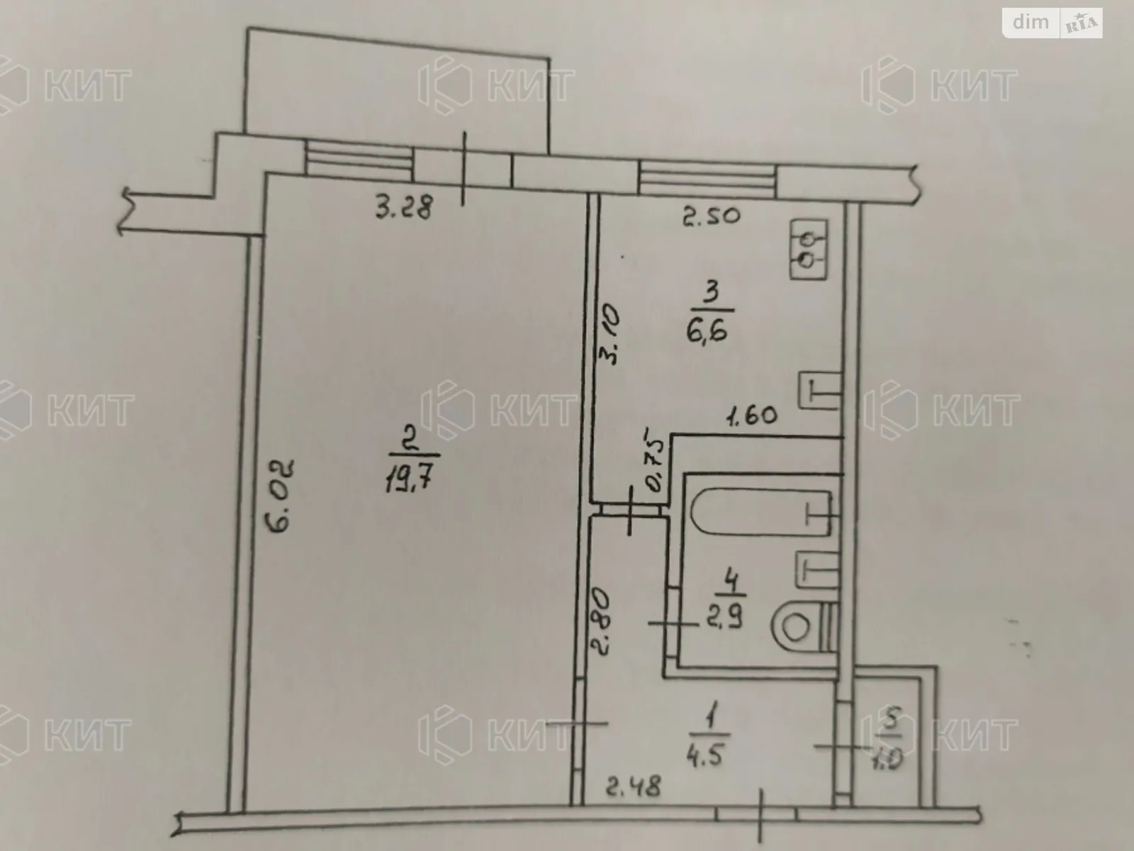 Продається 1-кімнатна квартира 36 кв. м у Харкові, вул. Гвардійців-Широнінців, 7 - фото 1
