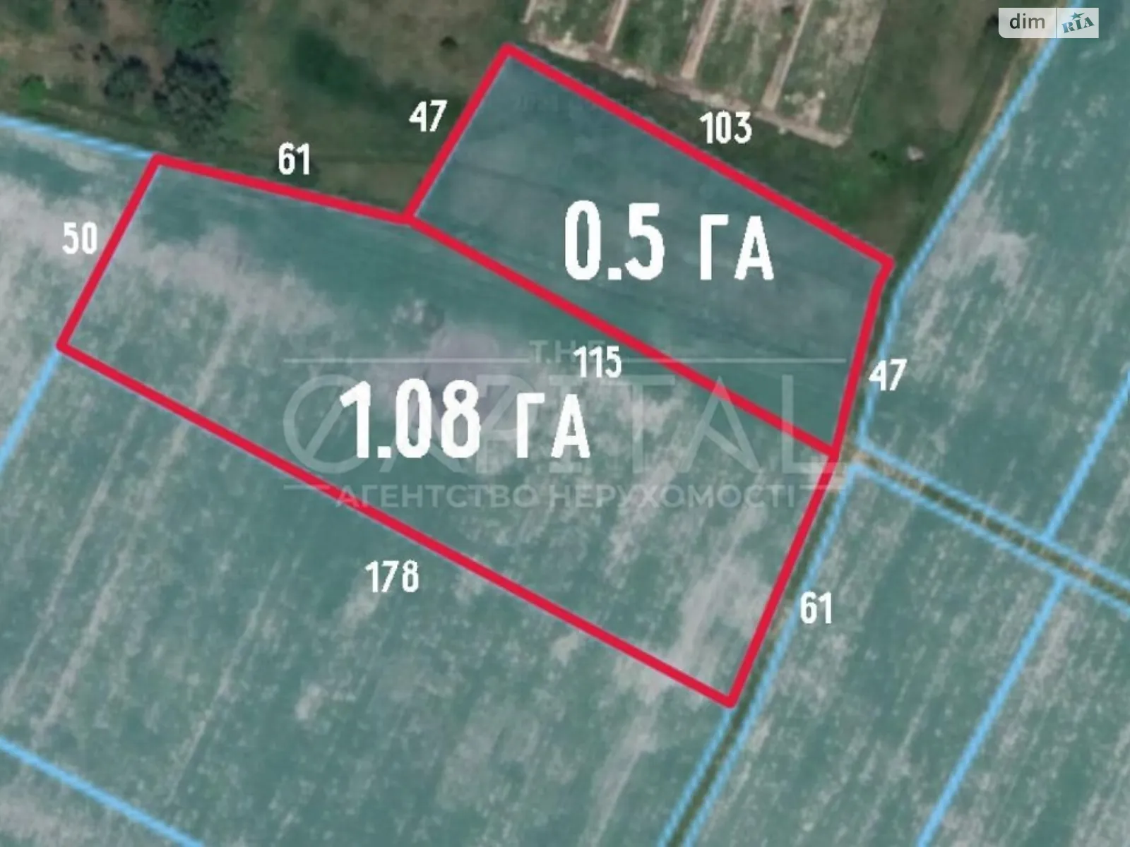 Продається земельна ділянка 158 соток у Київській області, цена: 102700 $