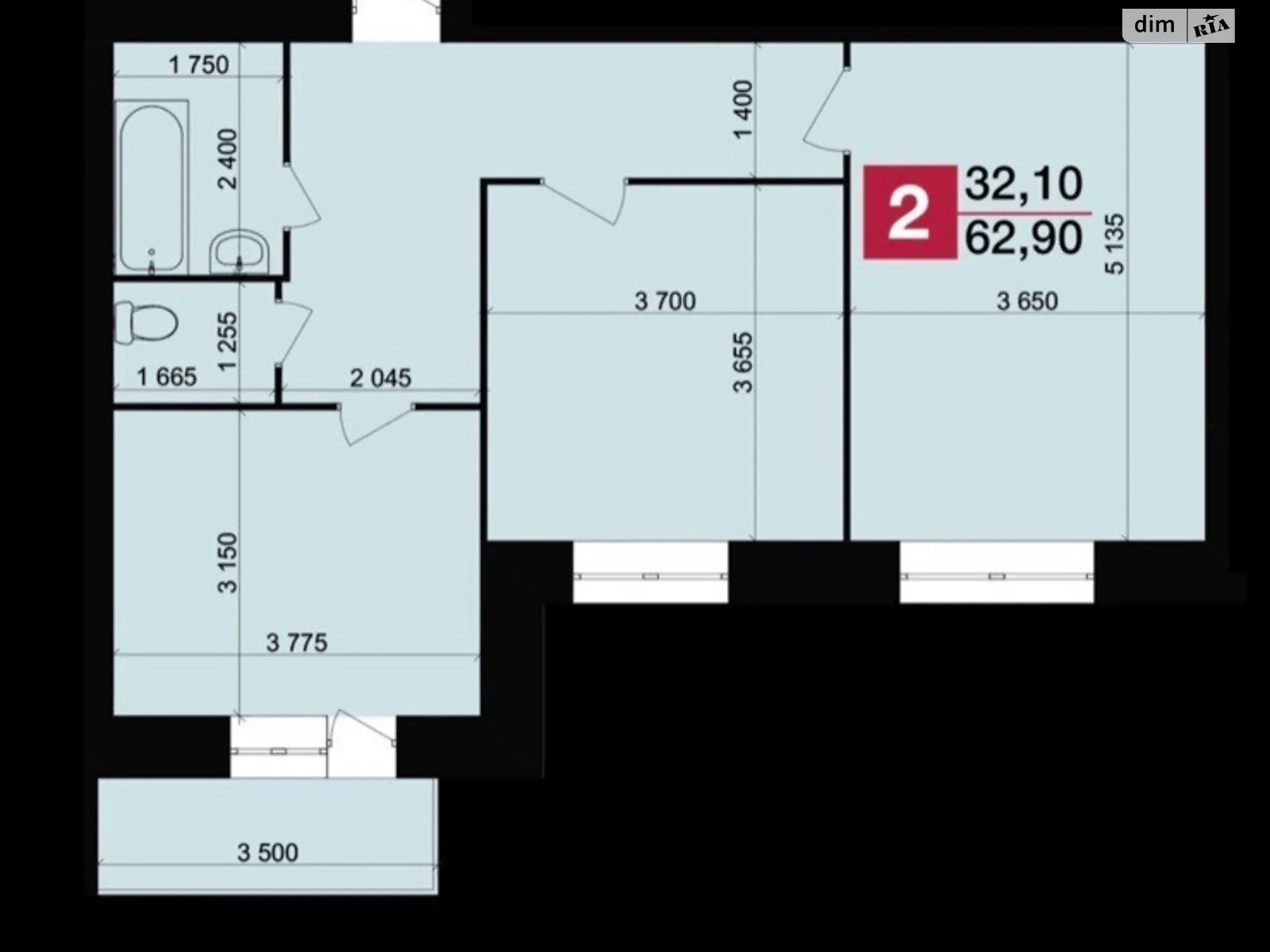 Продается 2-комнатная квартира 7.7 кв. м в Хмельницком, ул. Александра Кушнирука(Гастелло), 15