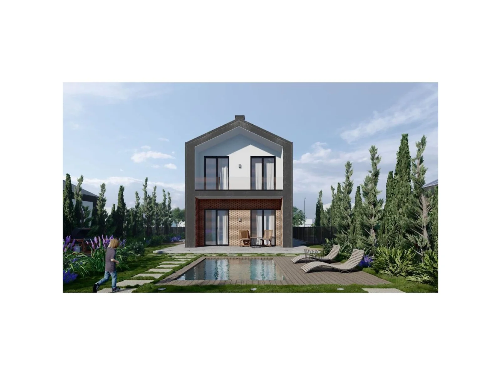 Продается дом на 2 этажа 120 кв. м с камином, цена: 132000 $ - фото 1