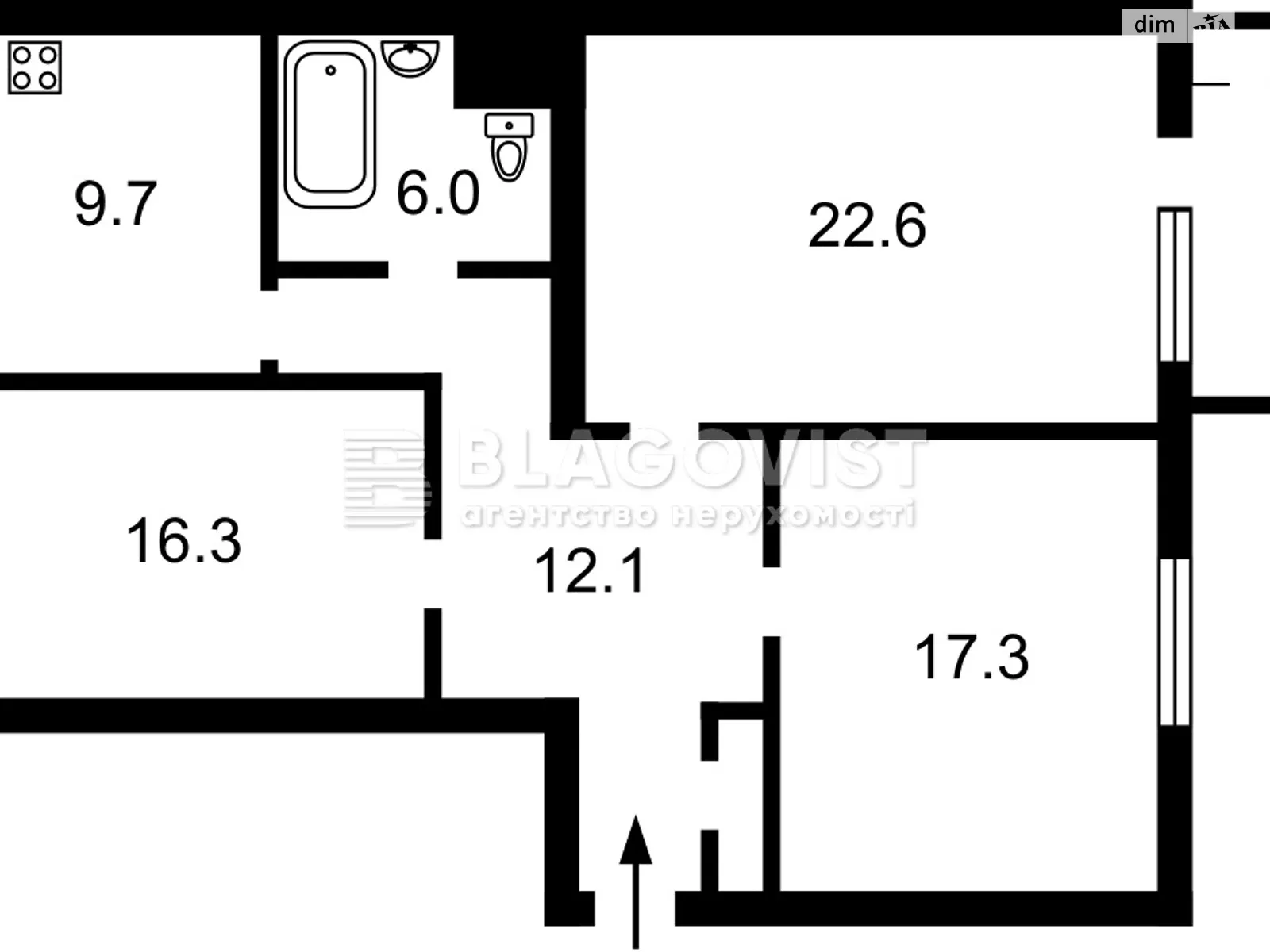 Продается 3-комнатная квартира 89 кв. м в Киеве - фото 3