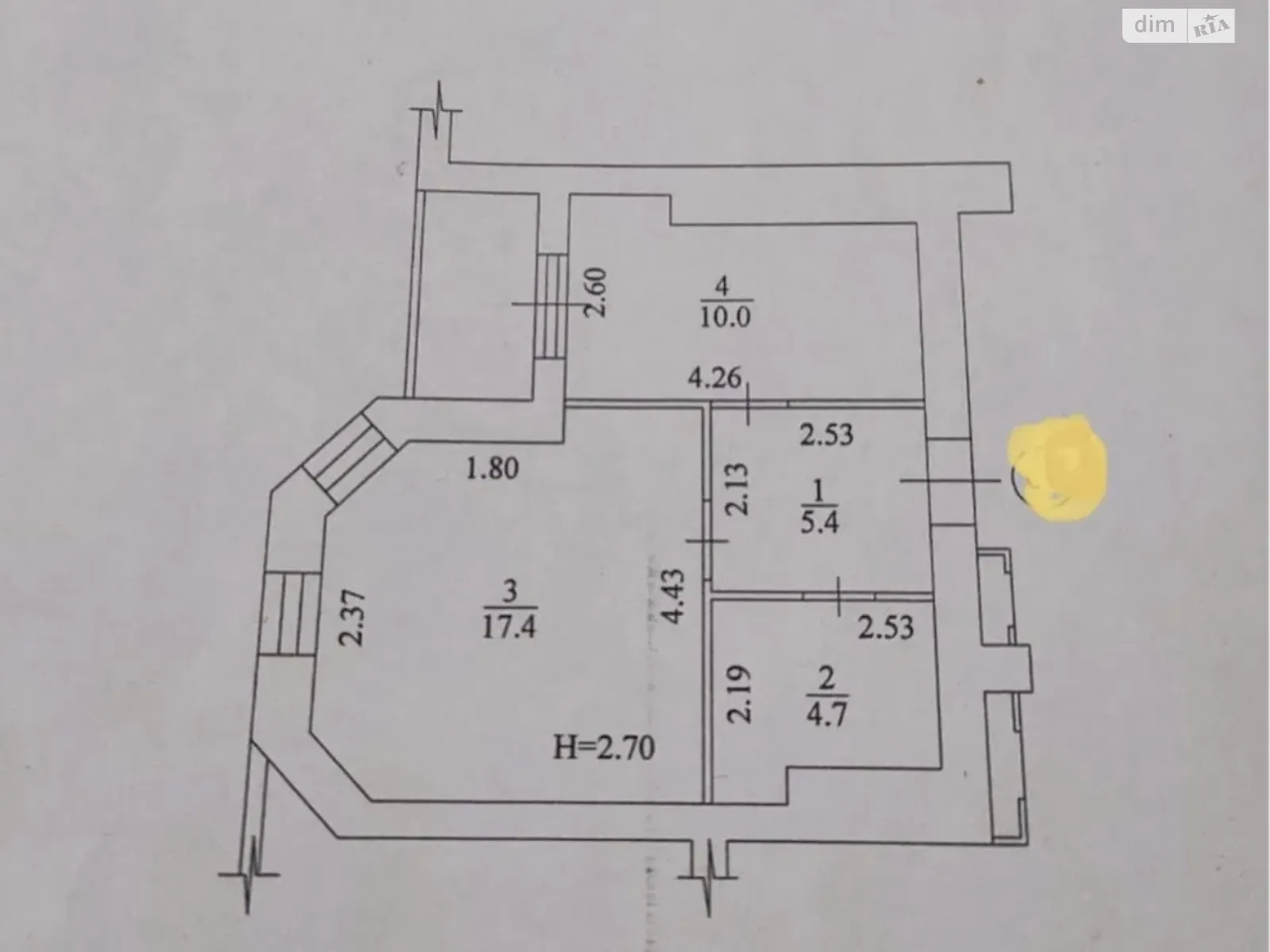 Продається 1-кімнатна квартира 41 кв. м у Харкові, вул. Професорська, 30 - фото 1