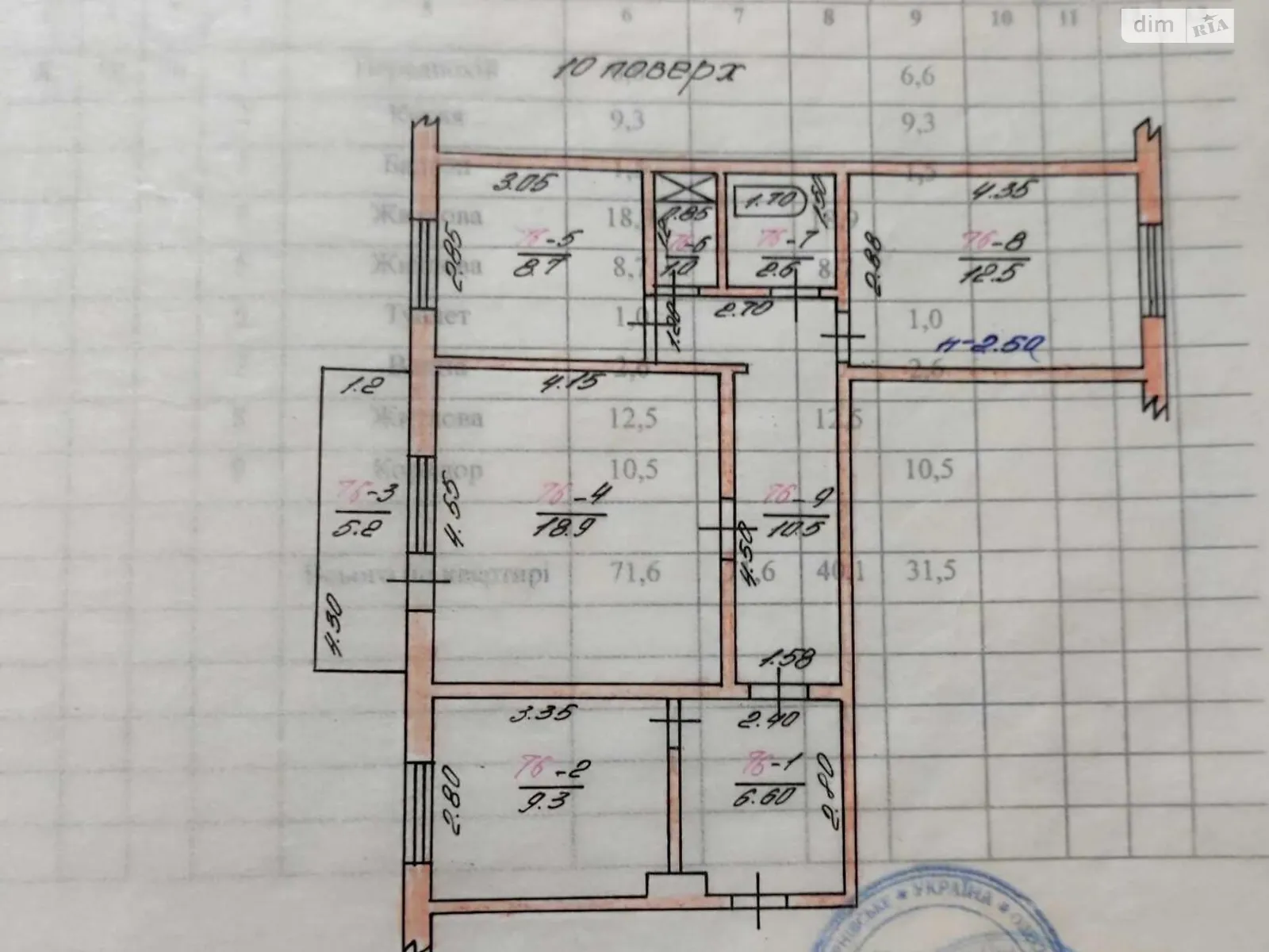 Продается 3-комнатная квартира 71 кв. м в Черноморском, цена: 29000 $