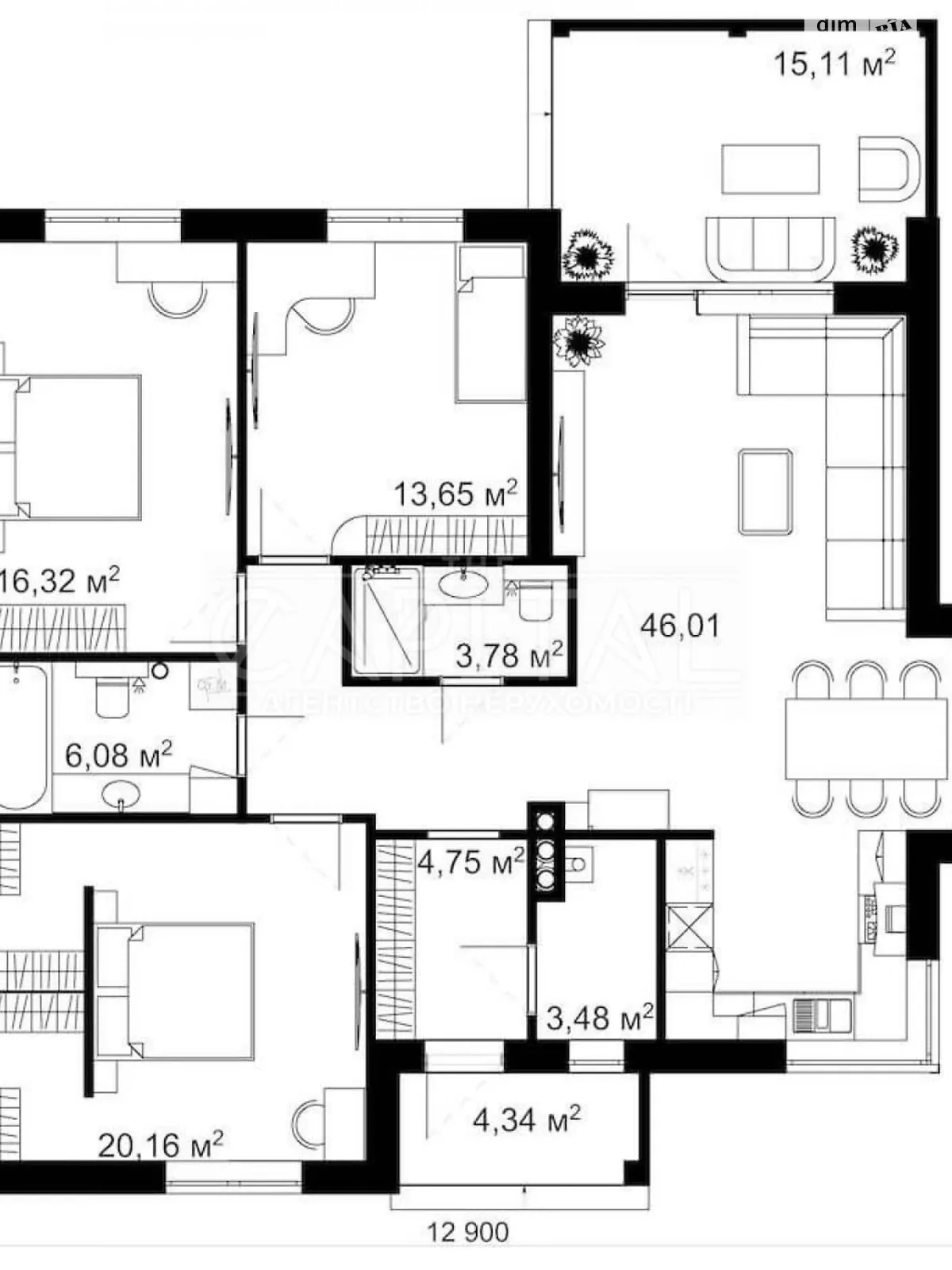 Продается одноэтажный дом 134 кв. м с баней/сауной - фото 3