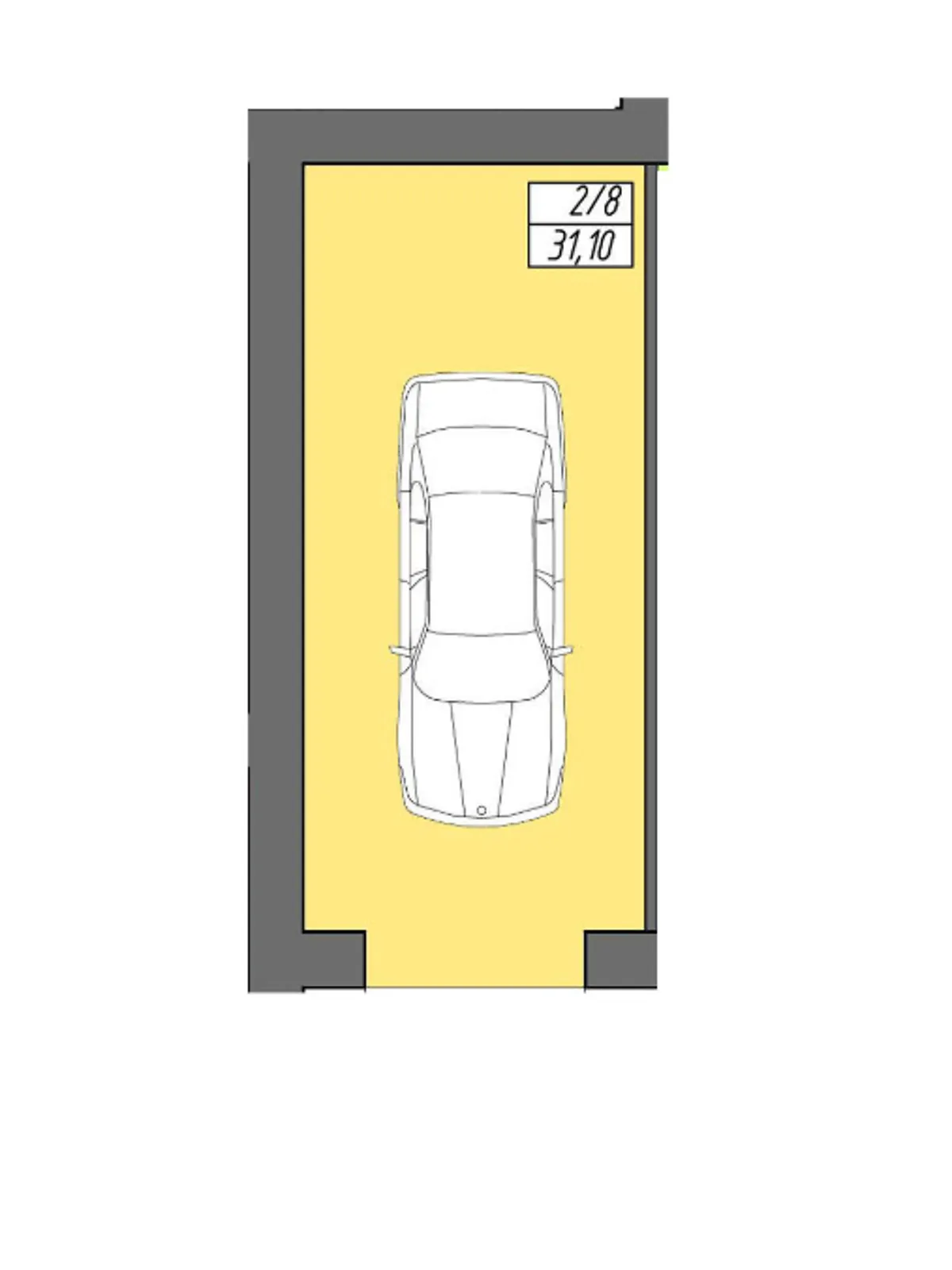 Продается отдельно стоящий гараж под легковое авто на 31.1 кв. м, цена: 491380 грн - фото 1