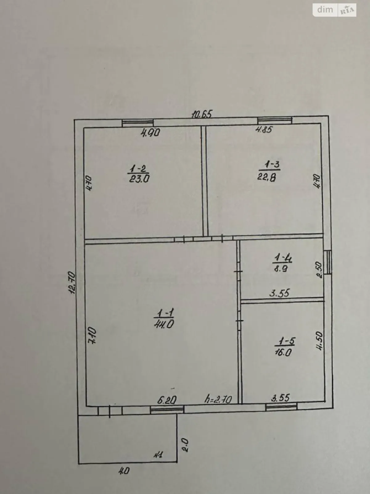 Продається одноповерховий будинок 115 кв. м з меблями, цена: 57500 $