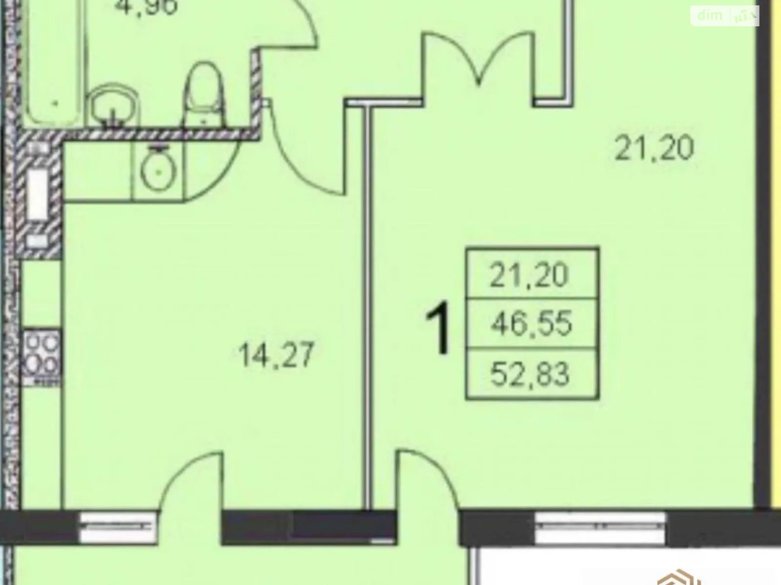 Продається 2-кімнатна квартира 53 кв. м у Одесі, вул. Академіка Вільямса