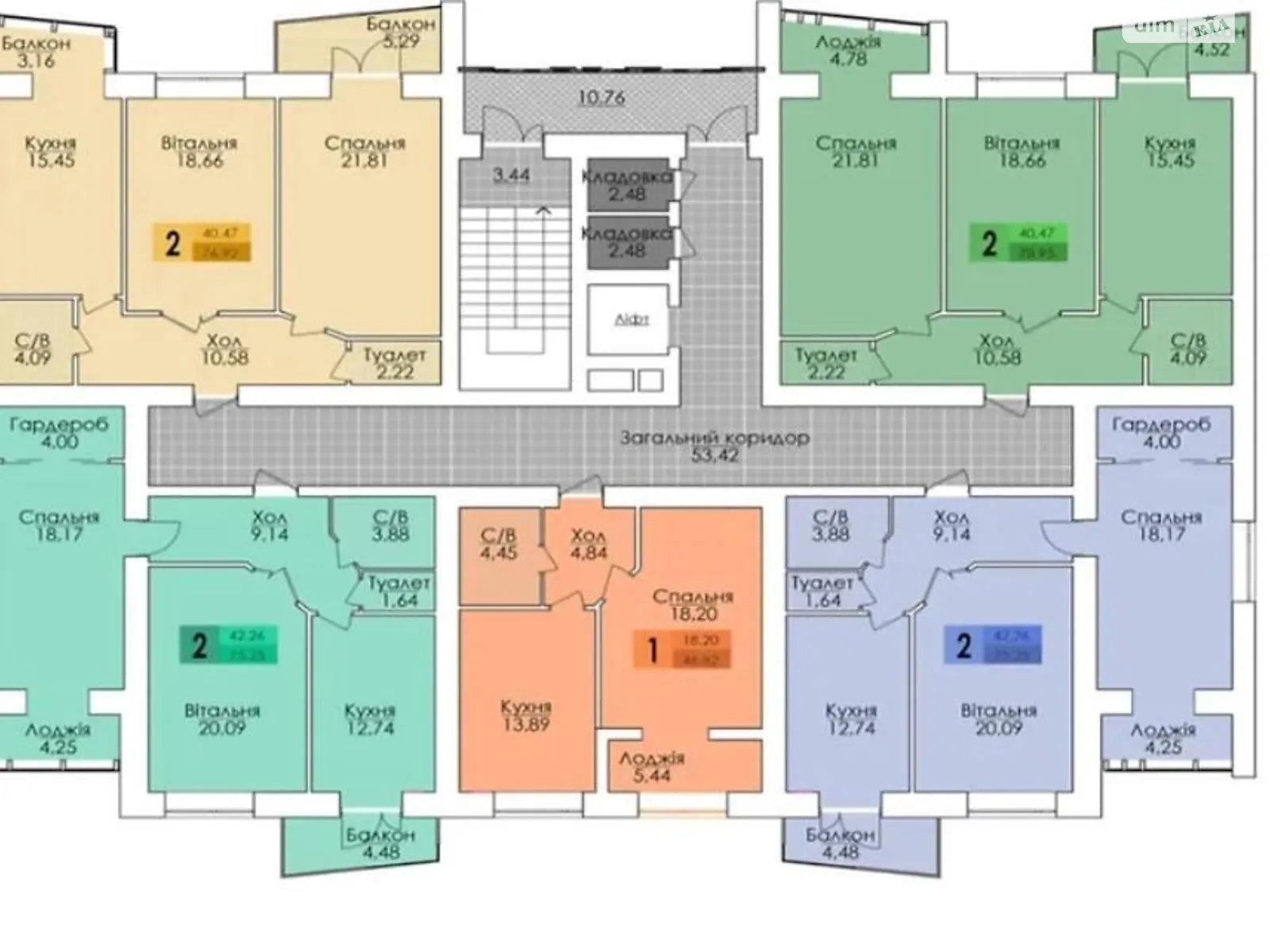 Продается 1-комнатная квартира 47 кв. м в Хмельницком, ул. Подольская