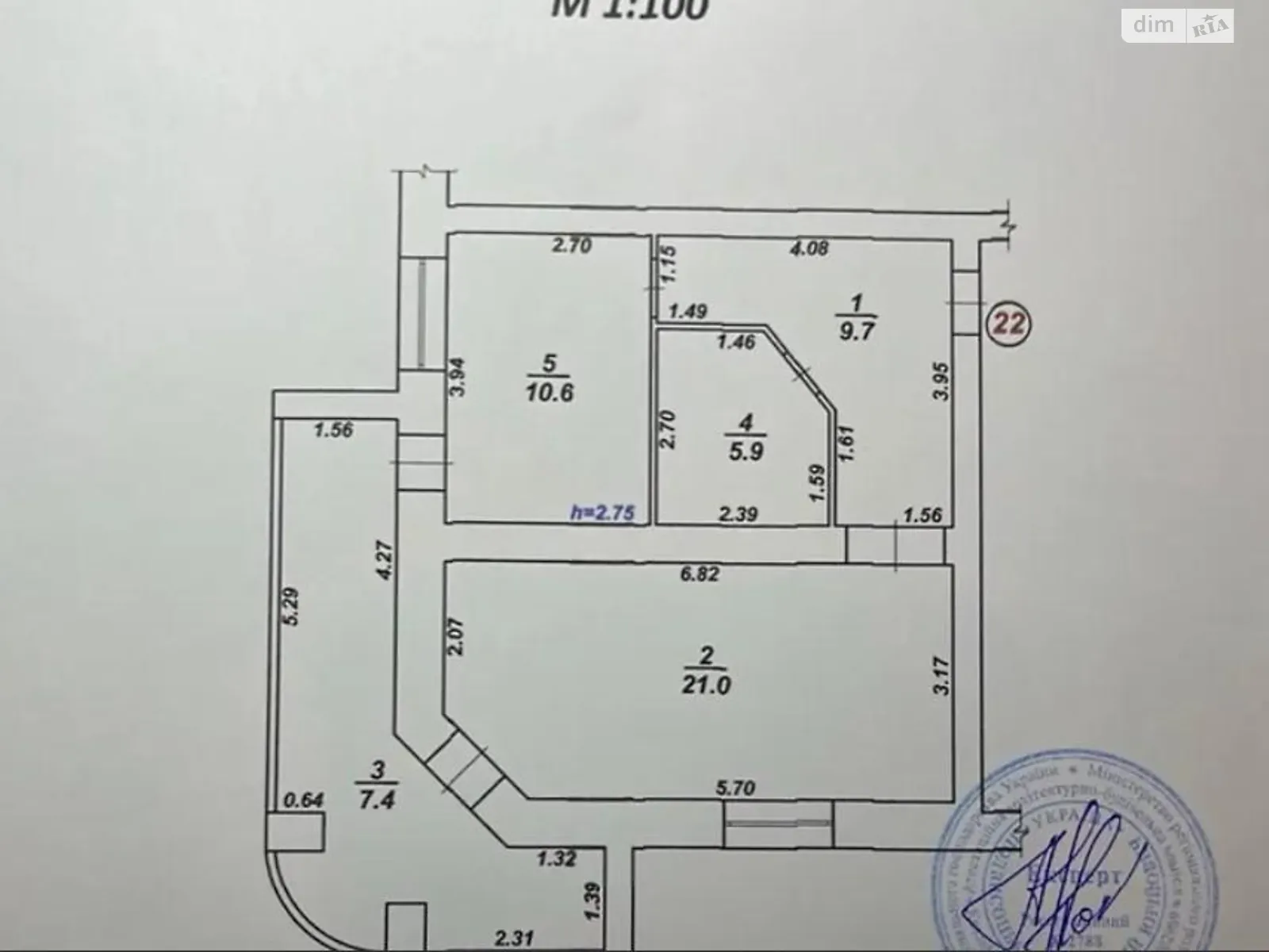 Продається 1-кімнатна квартира 55 кв. м у Хмельницькому, вул. Водопровідна