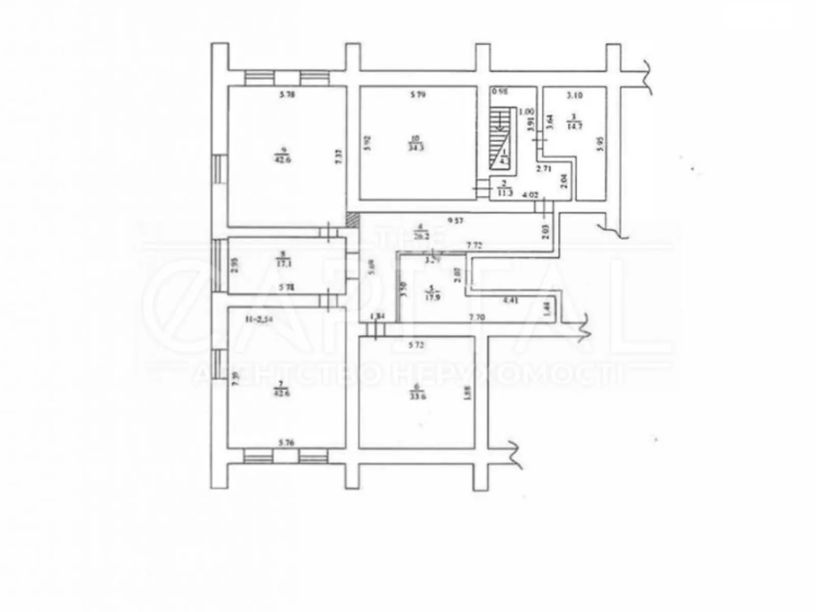 Продается помещения свободного назначения 660 кв. м в 12-этажном здании - фото 3