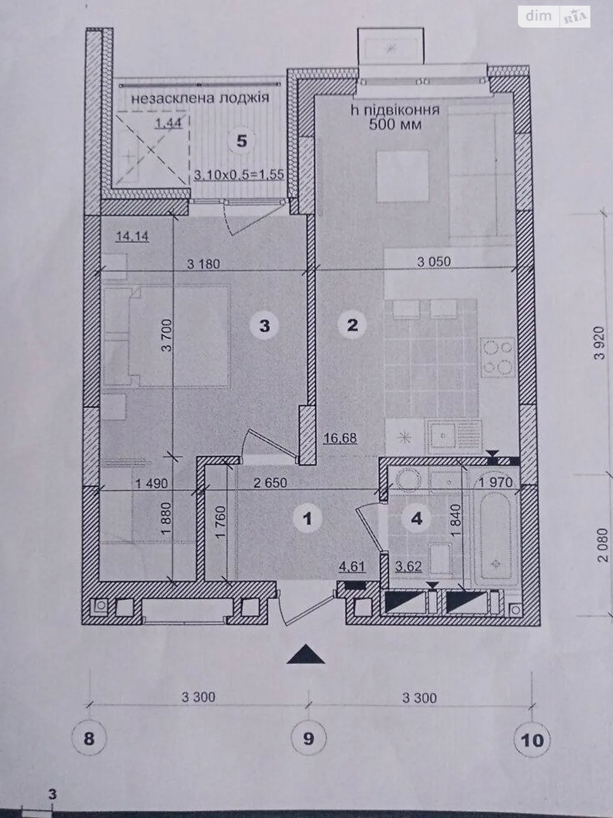 Продается 1-комнатная квартира 43 кв. м в Киеве, ул. Никольско-Слободская, 11 - фото 1