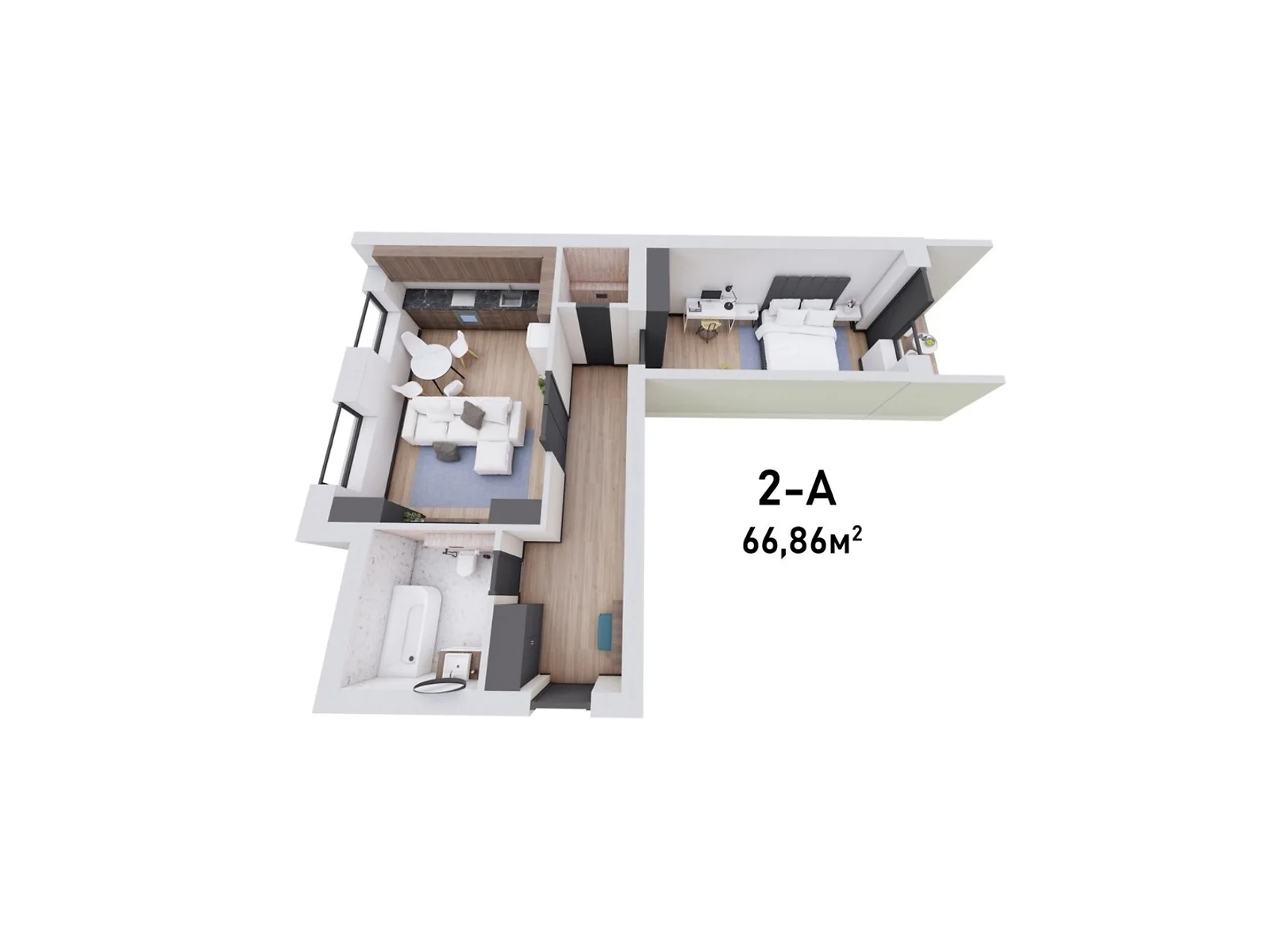 Продается 2-комнатная квартира 64.5 кв. м в Тарасово - фото 2