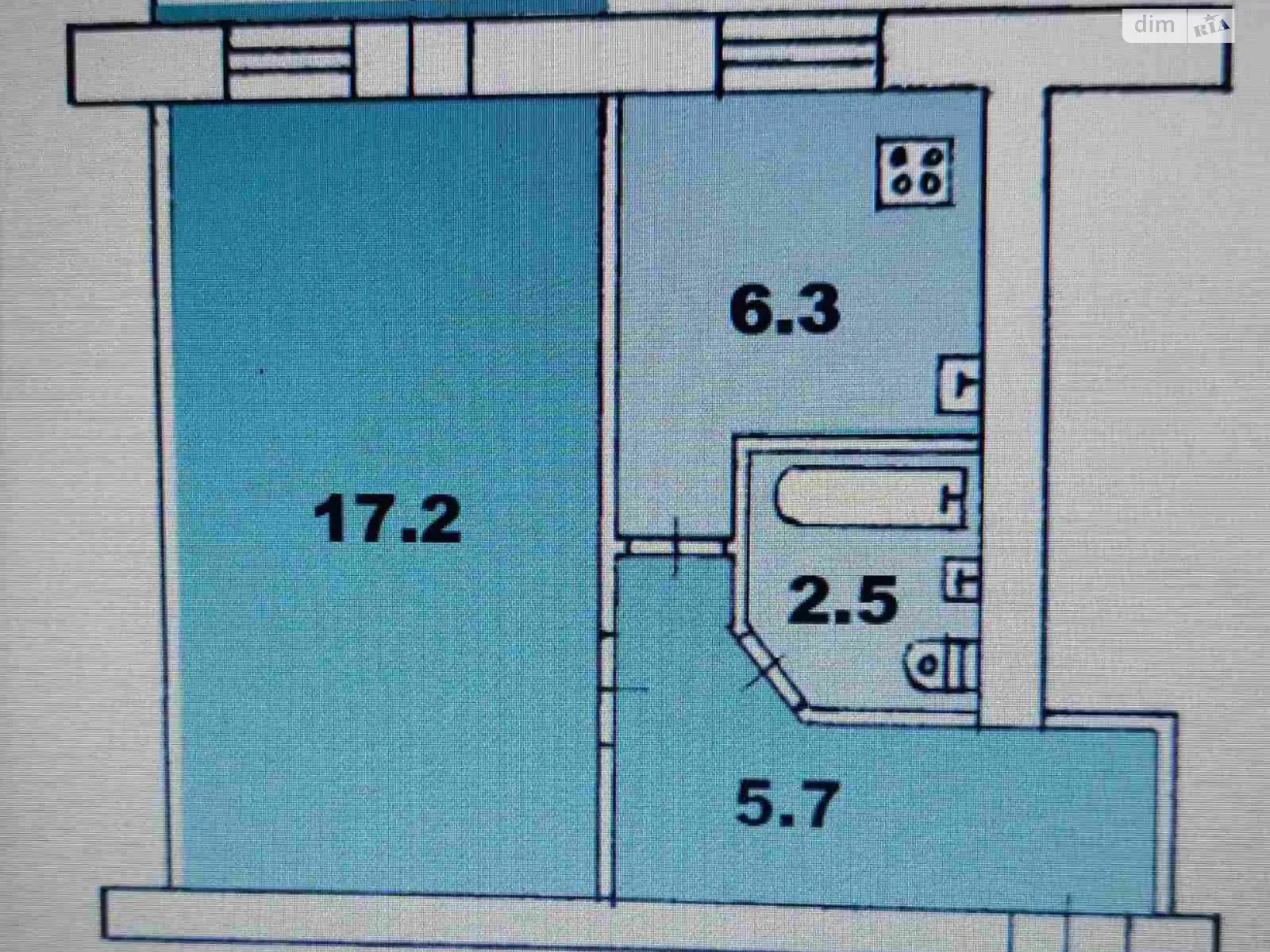 Продается 1-комнатная квартира 31 кв. м в Одессе, ул. Краснова, 9 - фото 1