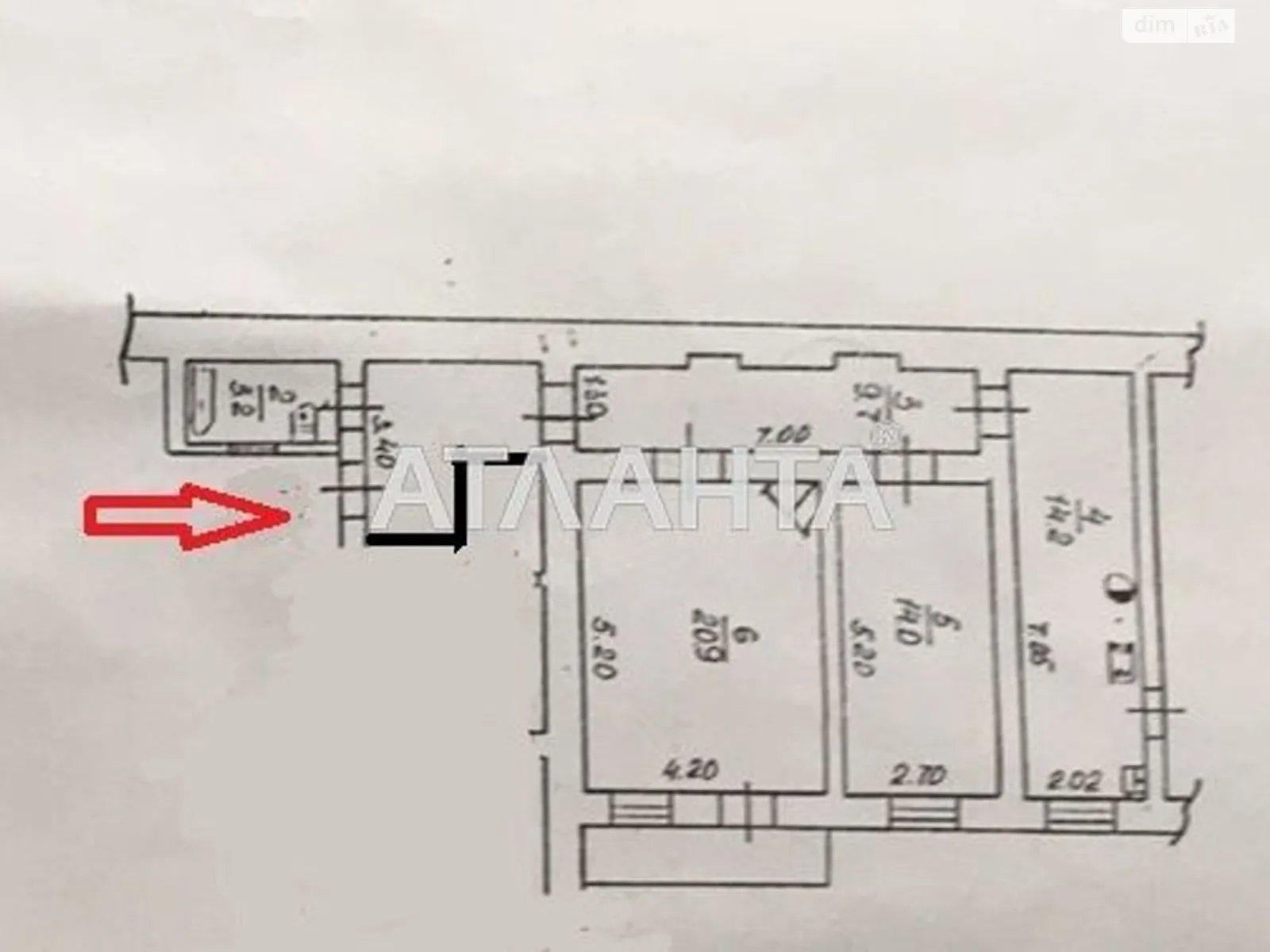 Продается комната 70 кв. м в Одессе, цена: 69000 $ - фото 1