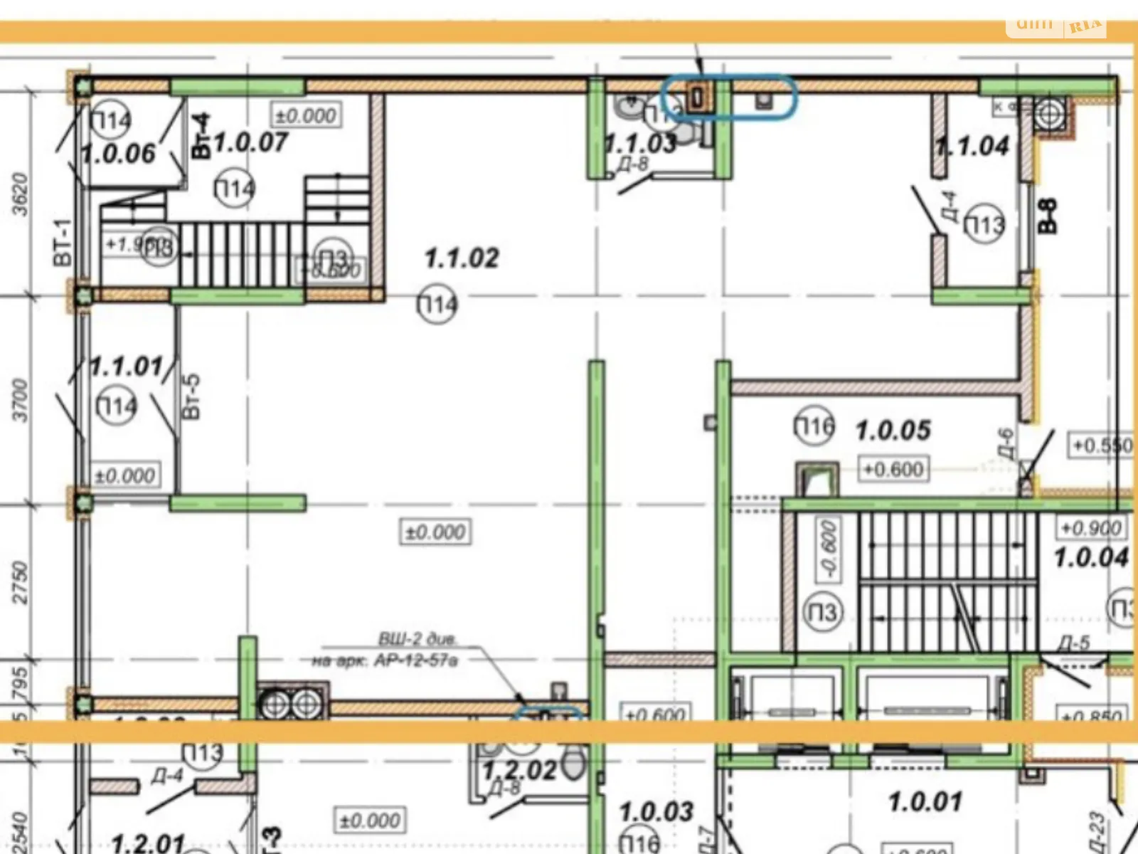 Продается помещения свободного назначения 120 кв. м в 16-этажном здании - фото 2