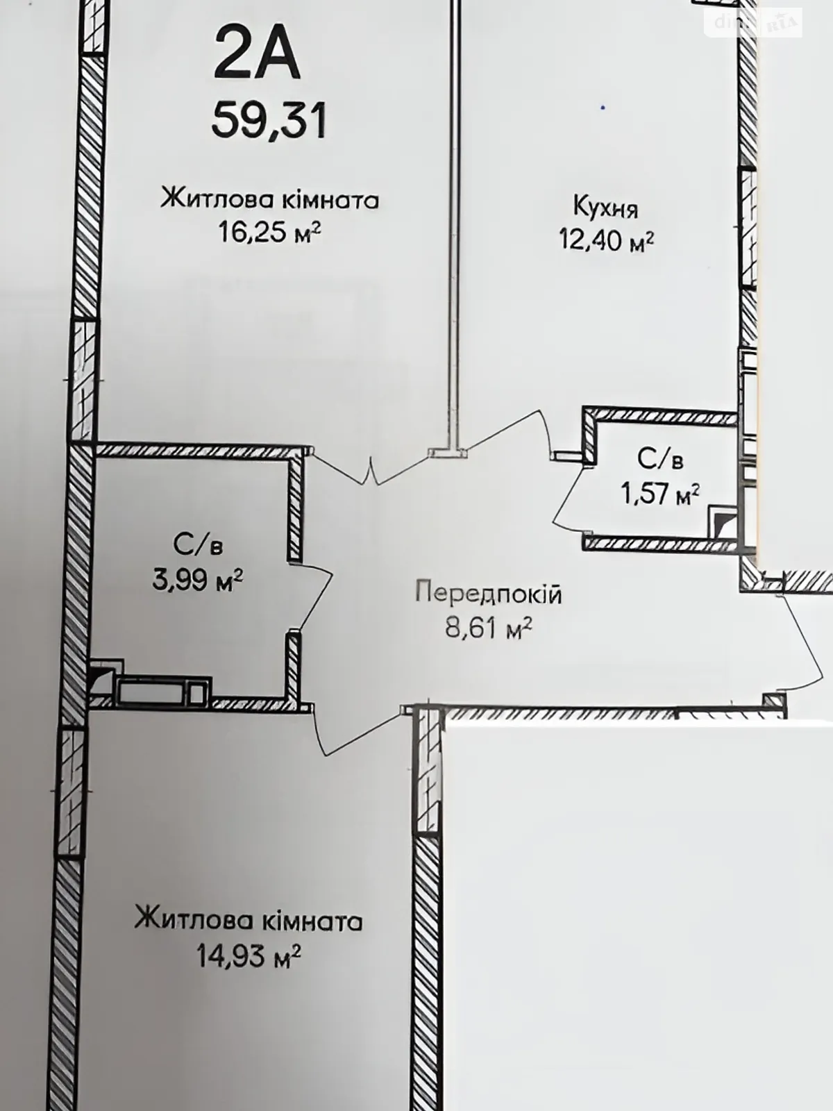 Продається 2-кімнатна квартира 60.31 кв. м у Ірпені, вул. Достоєвського