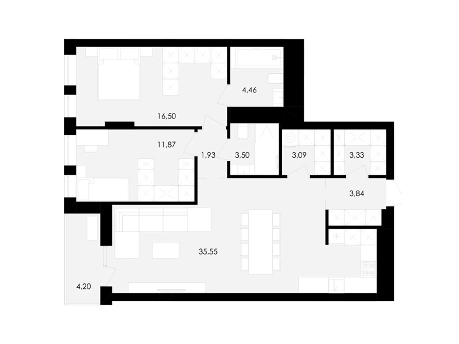 Продается 2-комнатная квартира 85 кв. м в Львове, ул. Замарстиновская, 76