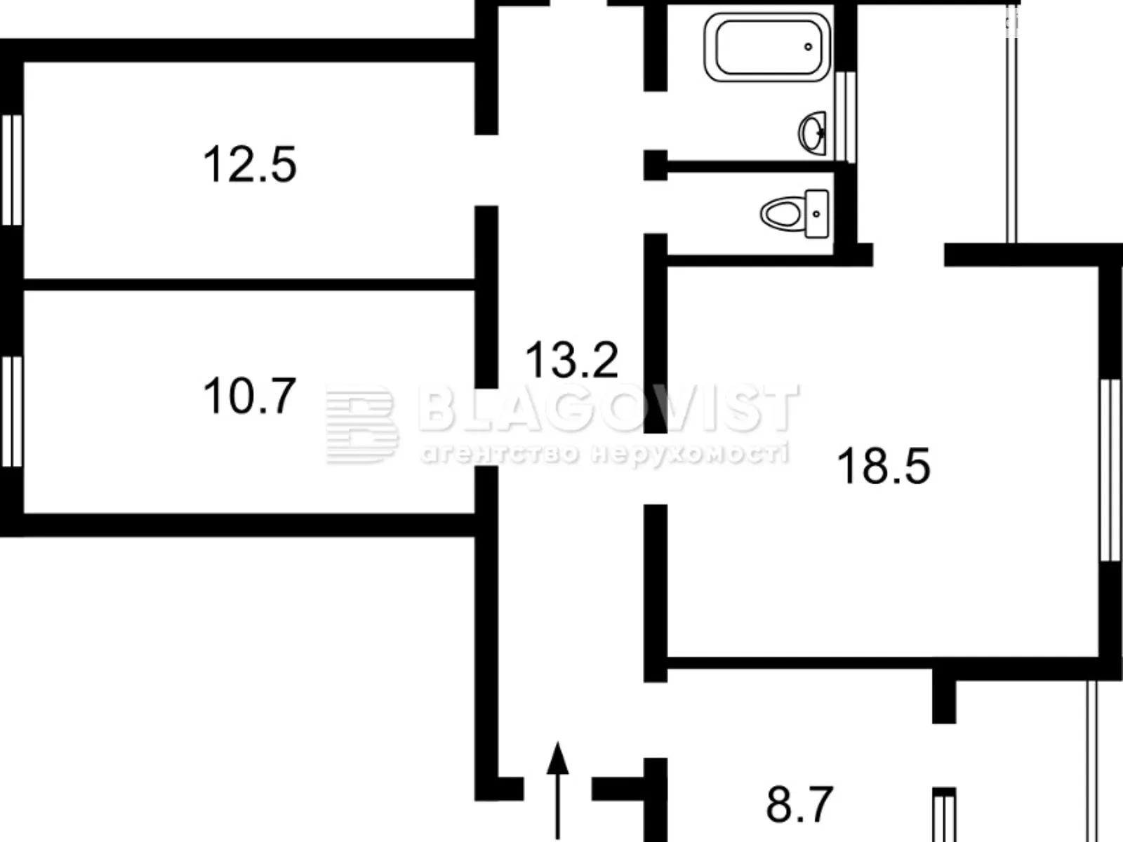 Продается 4-комнатная квартира 118 кв. м в Киеве, ул. Большая Житомирская, 27