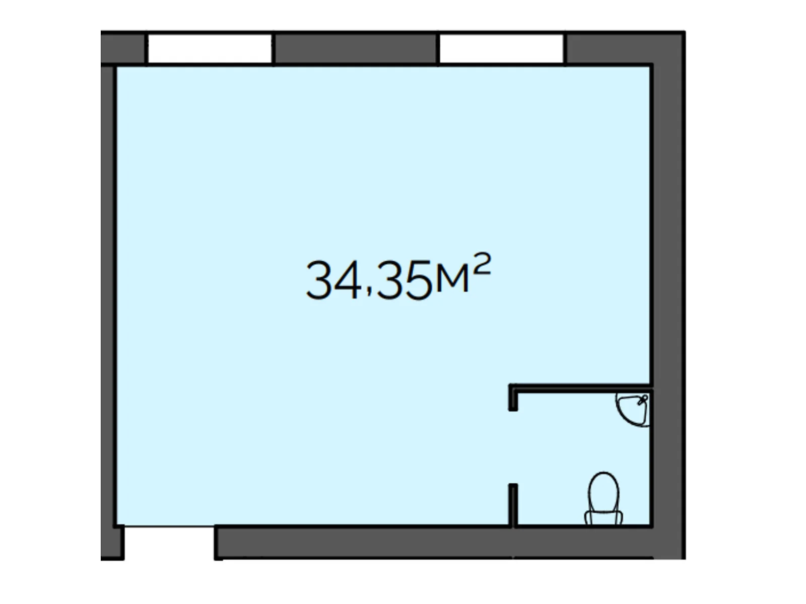 Продается офис 34.35 кв. м в бизнес-центре, цена: 34007 $