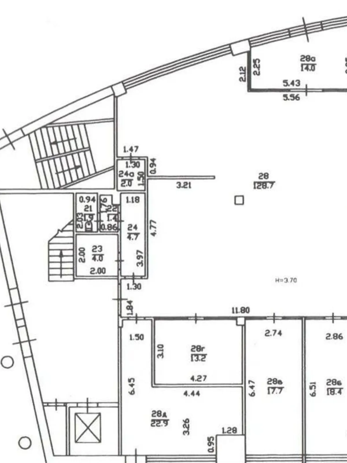 Здається в оренду приміщення вільного призначення 230 кв. м в 3-поверховій будівлі - фото 3