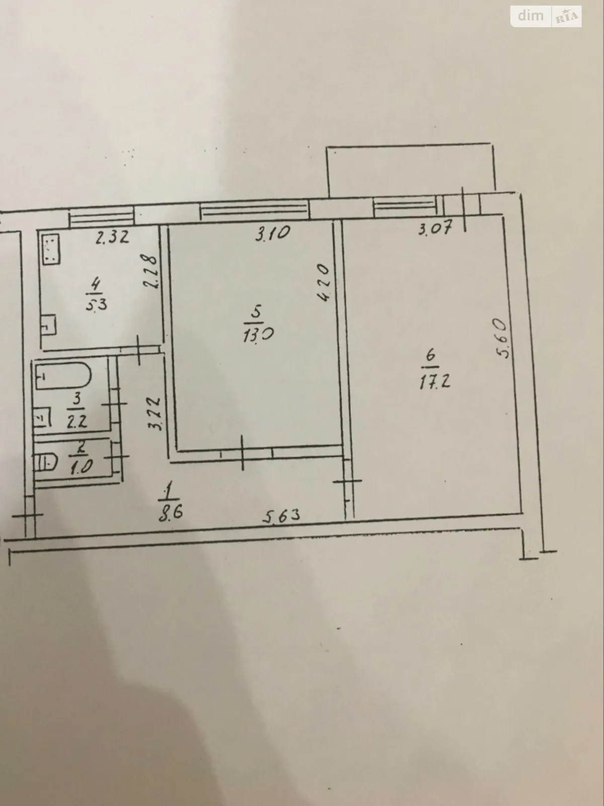 Продается 2-комнатная квартира 49 кв. м в Житомире, цена: 40800 $