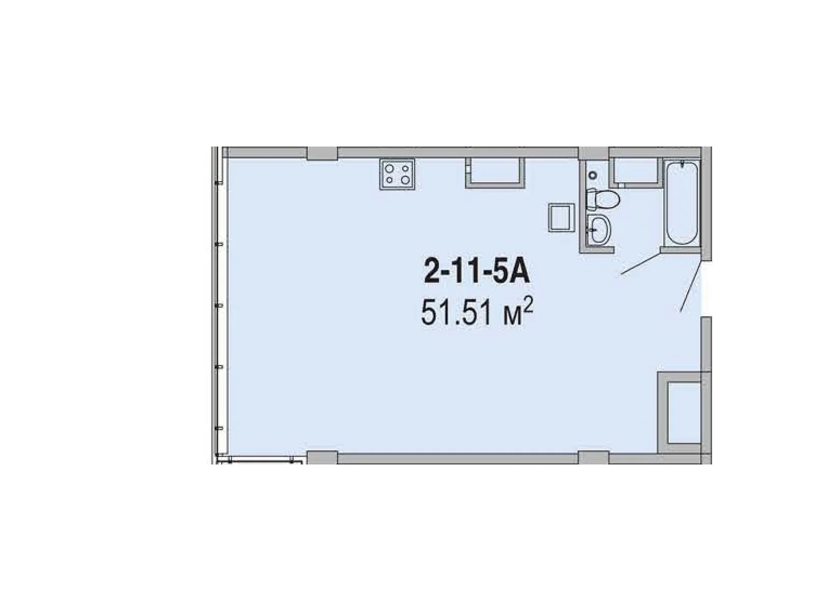 Продается 2-комнатная квартира 51.51 кв. м в Днепре, ул. Овражная, 15