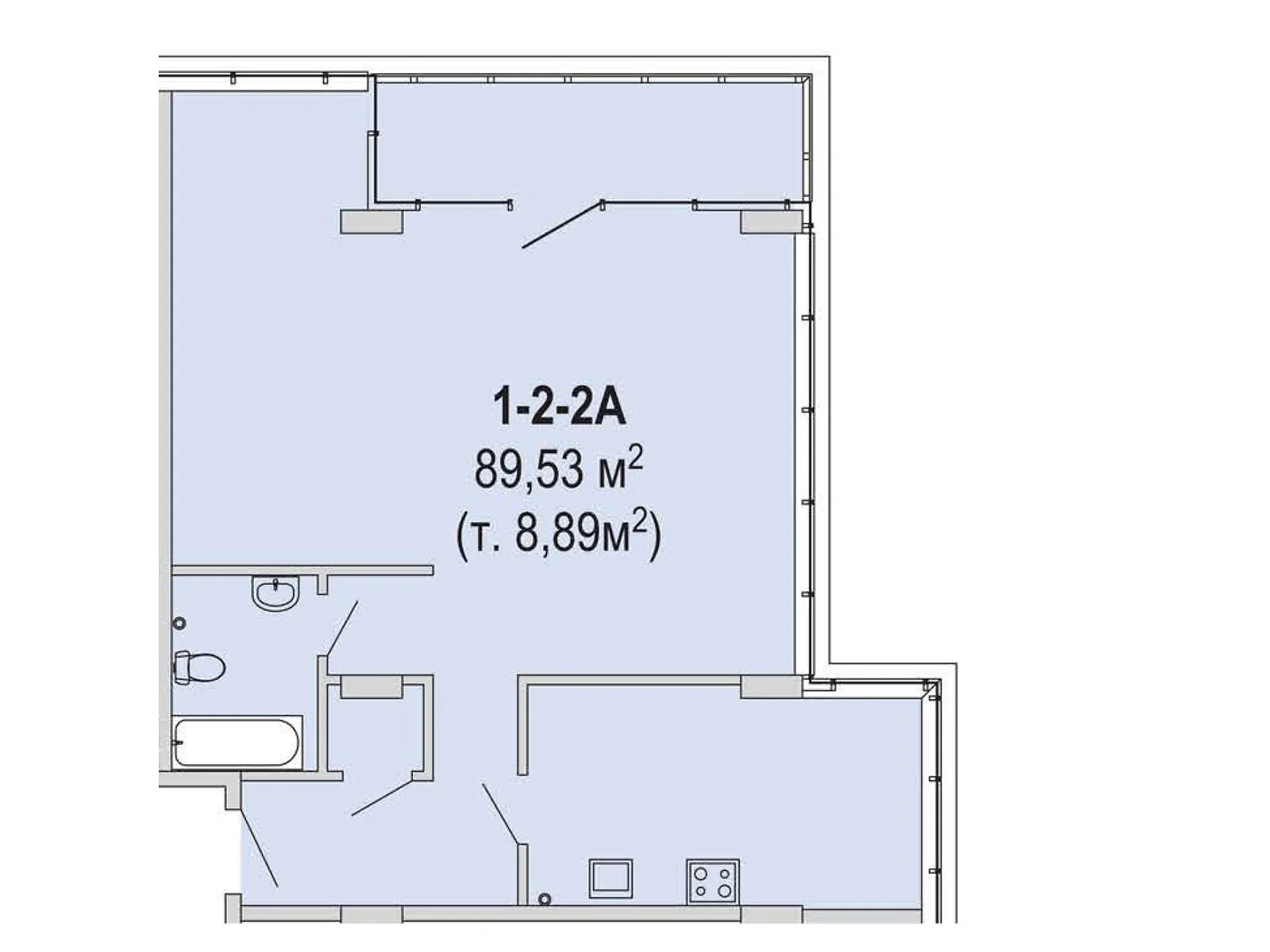 Продается 3-комнатная квартира 89.53 кв. м в Днепре, цена: 117284 $