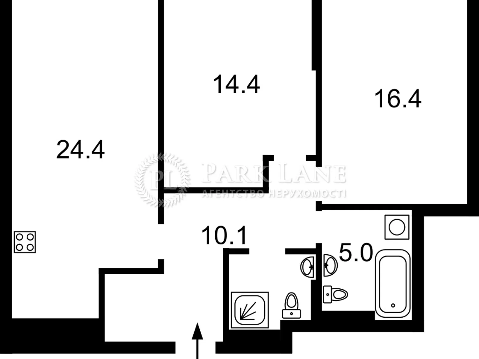 Продается 2-комнатная квартира 74 кв. м в Киеве, ул. Николая Пимоненко, 19