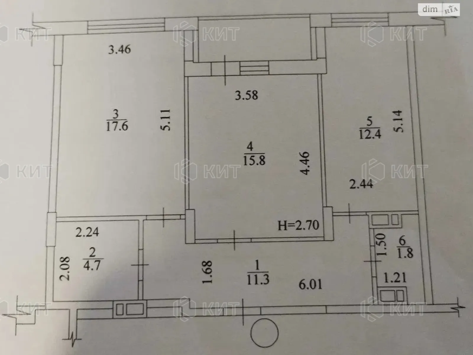 Продається 2-кімнатна квартира 66 кв. м у Харкові, просп. Героїв Харкова(Московський), 158 - фото 1