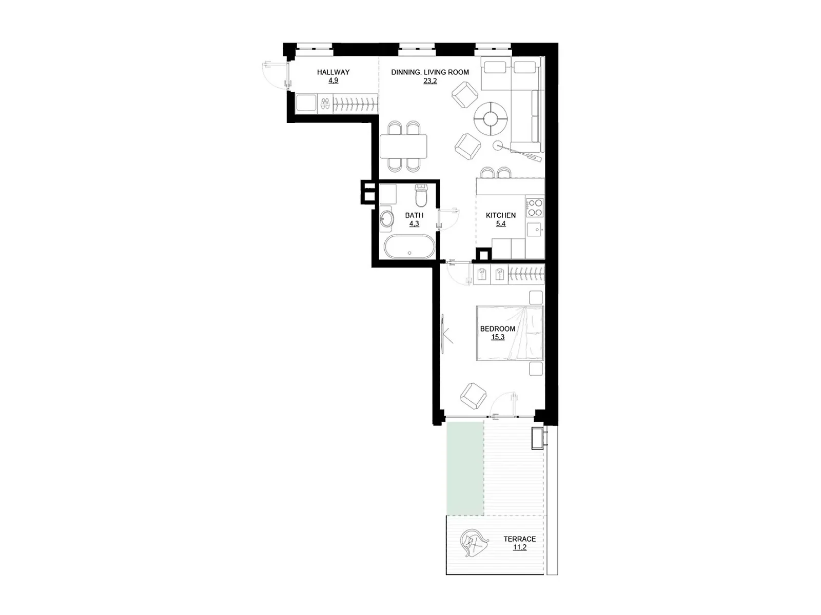 Продается 1-комнатная квартира 55 кв. м в Киеве, ул. Драгоманова - фото 1