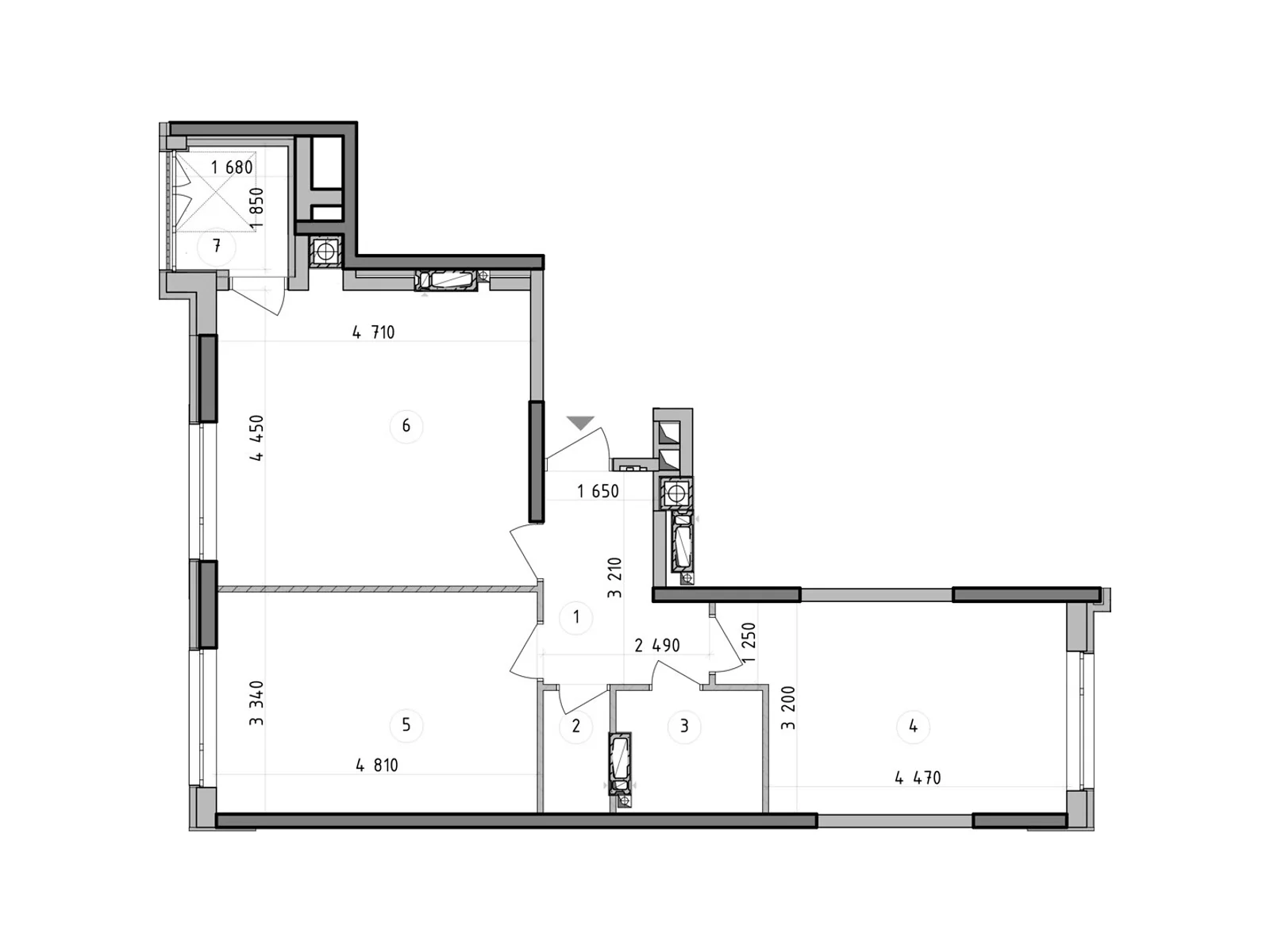 Продается 2-комнатная квартира 67.82 кв. м в Гатном, ул. Киевская, 1