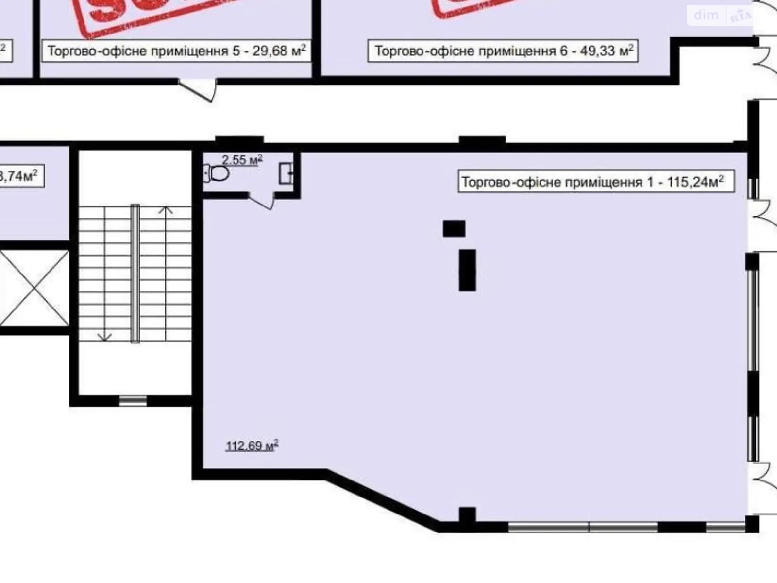 Продається приміщення вільного призначення 115 кв. м в 5-поверховій будівлі, цена: 310000 $ - фото 1