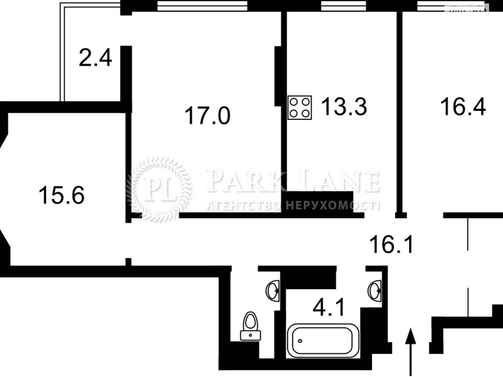 Продается 3-комнатная квартира 89 кв. м в Киеве, ул. Саперно-Слободская, 24 - фото 1