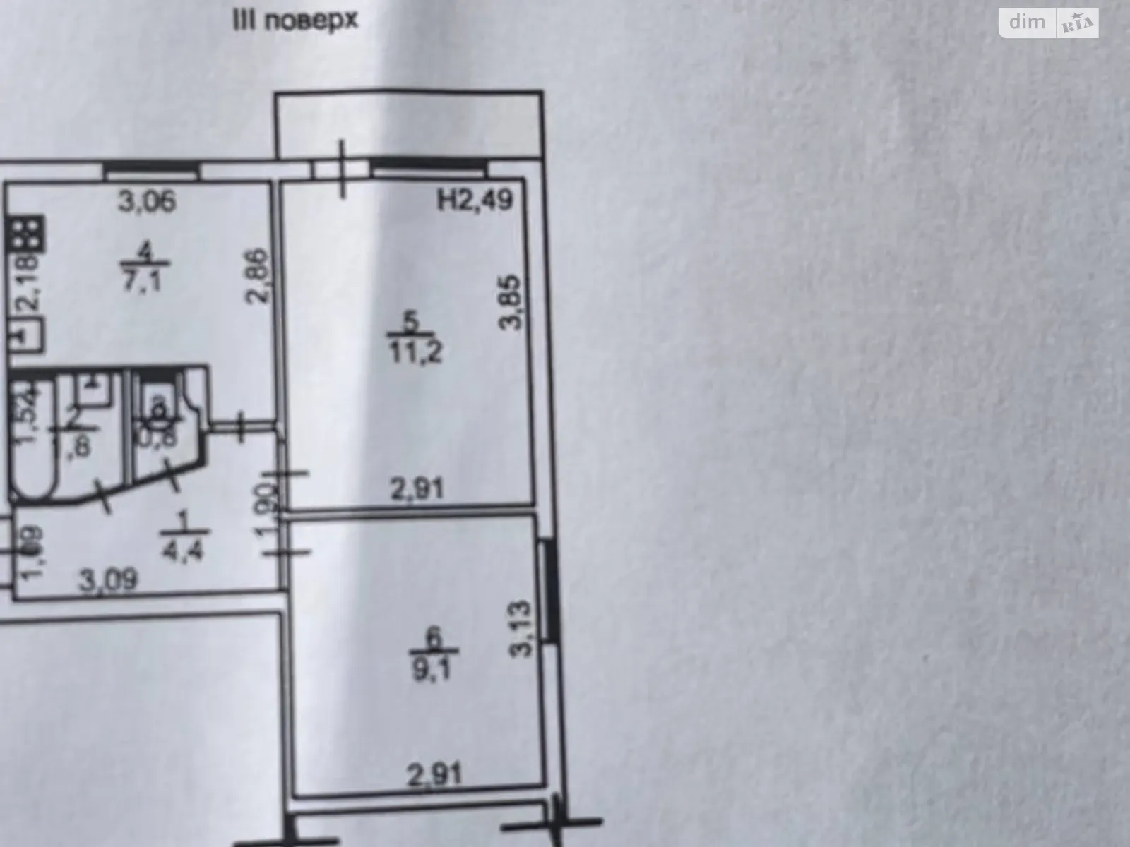 Продається 2-кімнатна квартира 38 кв. м у Одесі, вул. Центральний аеропорт