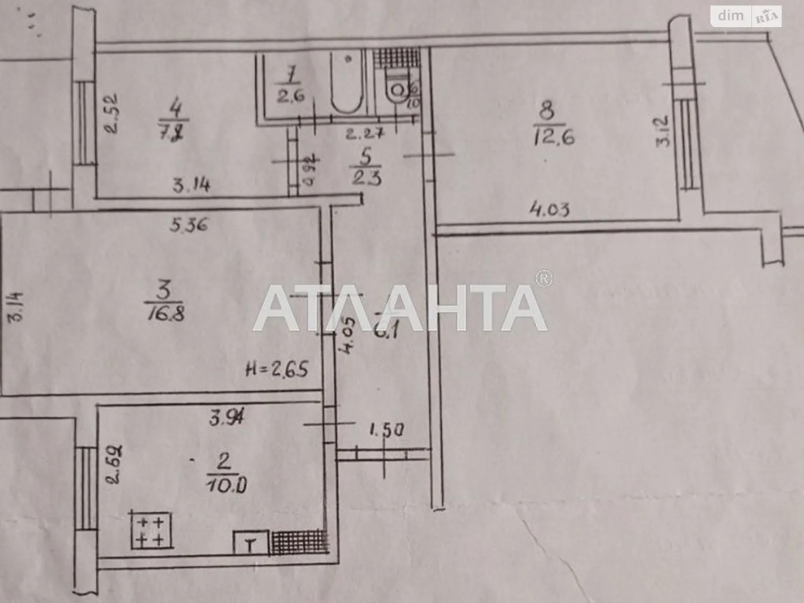 Продається 3-кімнатна квартира 63 кв. м у Одесі, вул. Варненська - фото 1