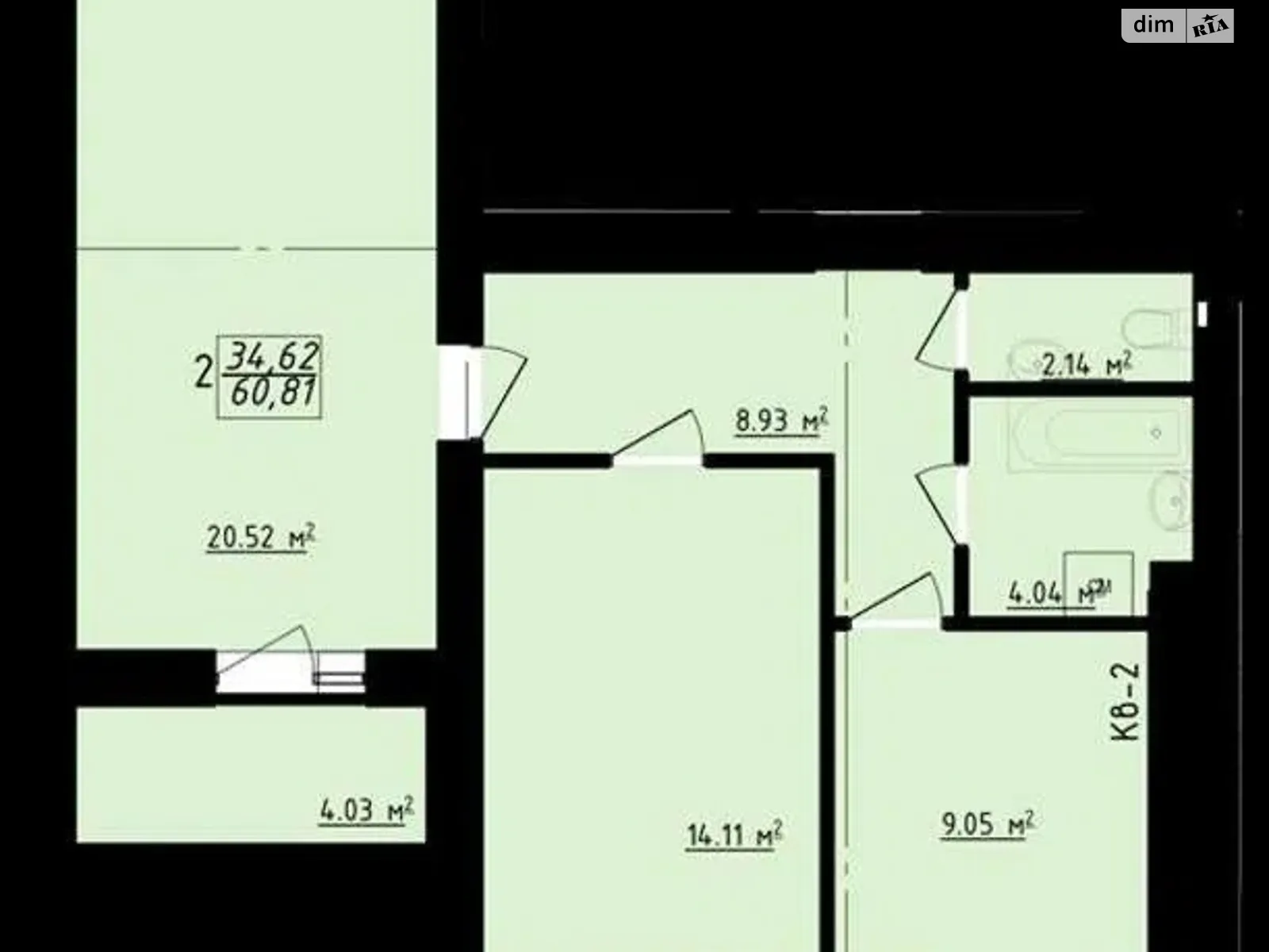 Продається 2-кімнатна квартира 61 кв. м у Харкові, вул. Єлизаветинська, 2Б