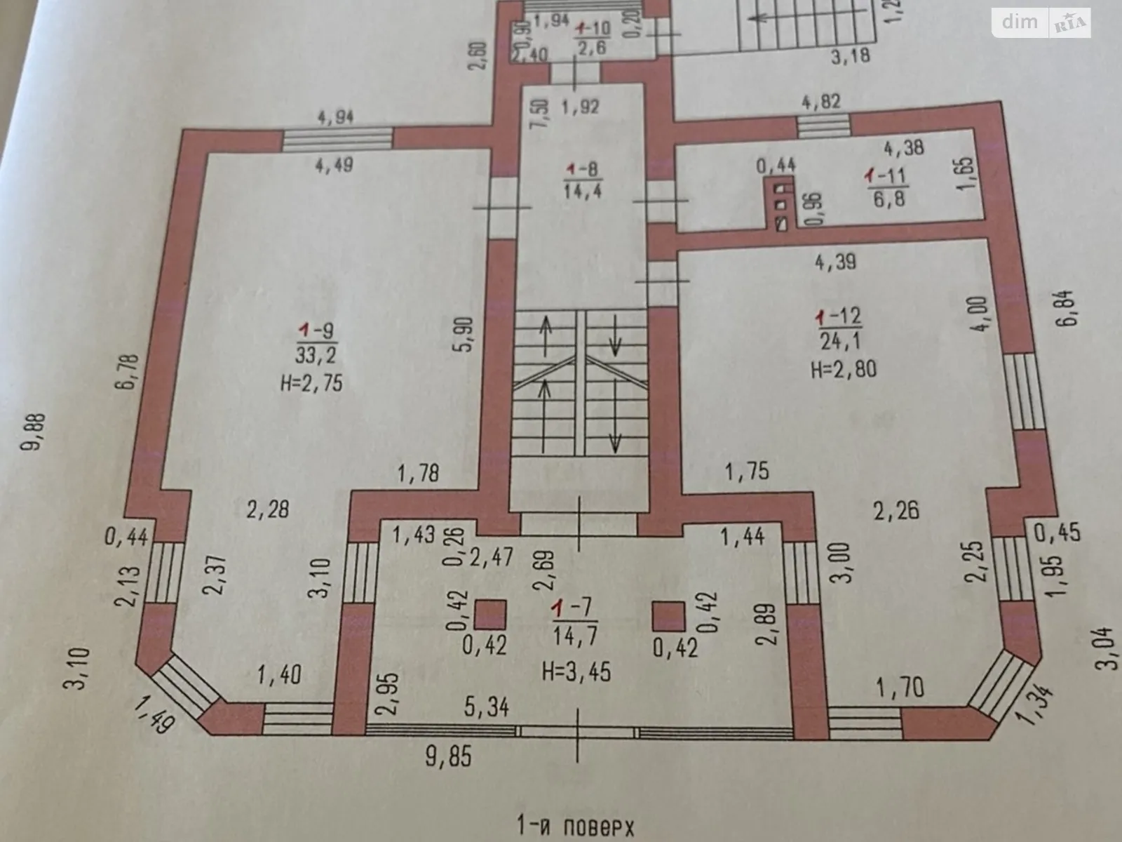 Продається будинок 4 поверховий 356 кв. м з подвалом, цена: 420000 $