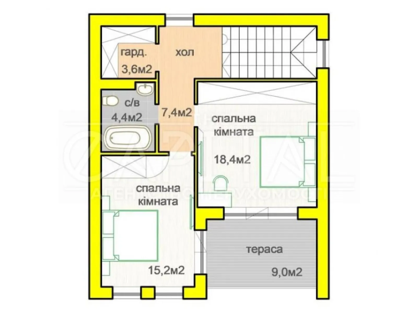 Продается дом на 2 этажа 116 кв. м с террасой - фото 3