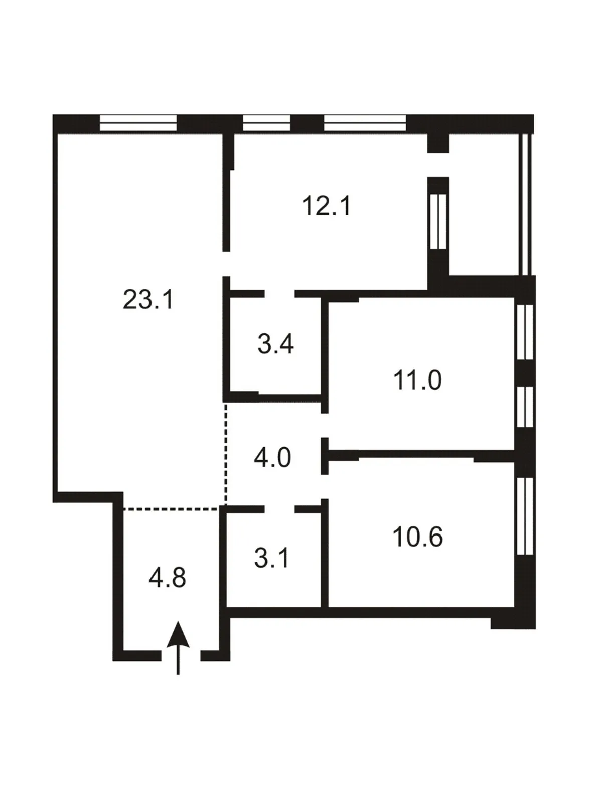 Продается 3-комнатная квартира 75 кв. м в Киеве - фото 4