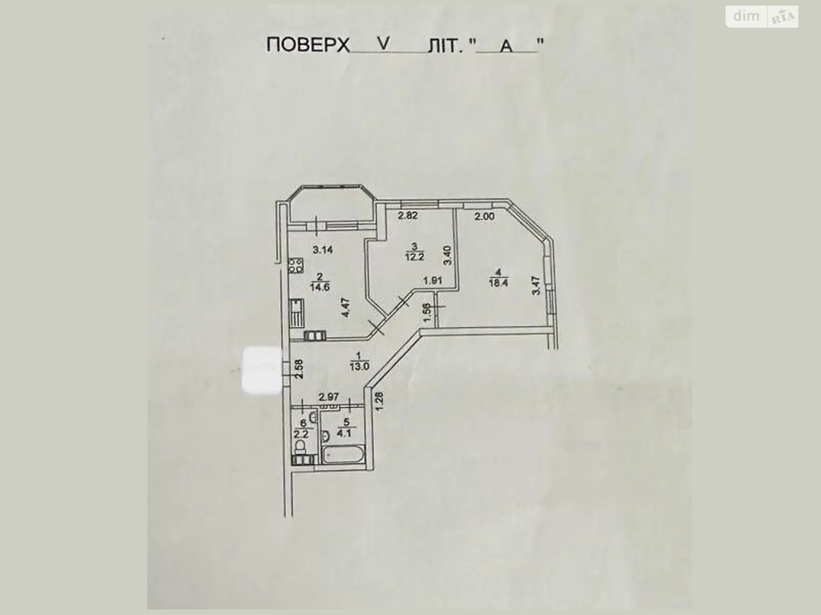 Продається 1-кімнатна квартира 69 кв. м у Києві, вул. Олени Пчілки, 6