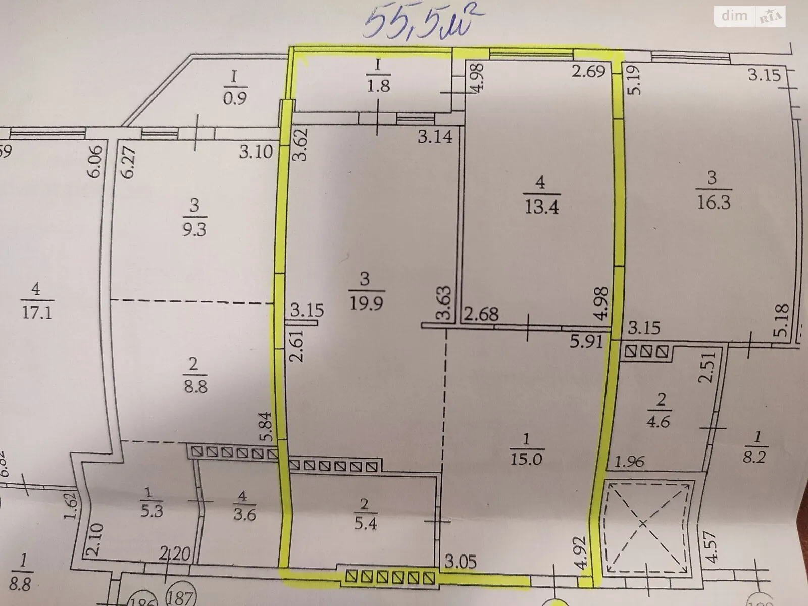 2-кімнатна квартира 56 кв. м у Тернополі, вул. Київська, 9Г