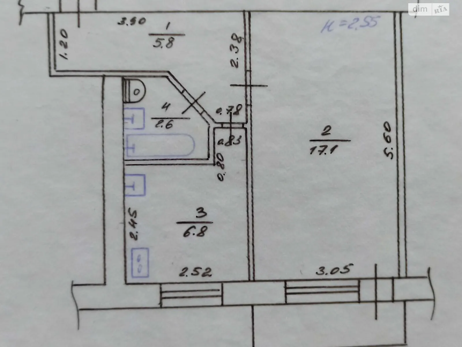 Продається 1-кімнатна квартира 33 кв. м у Харкові, вул. Свистуна, 5 - фото 1