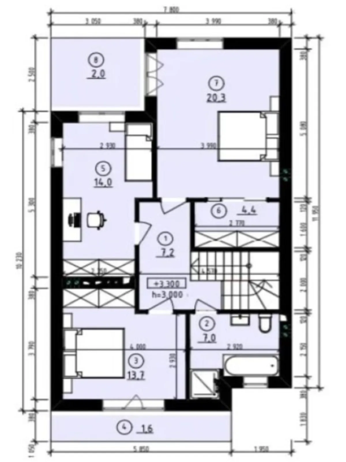 Продається будинок 2 поверховий 135 кв. м з балконом - фото 3