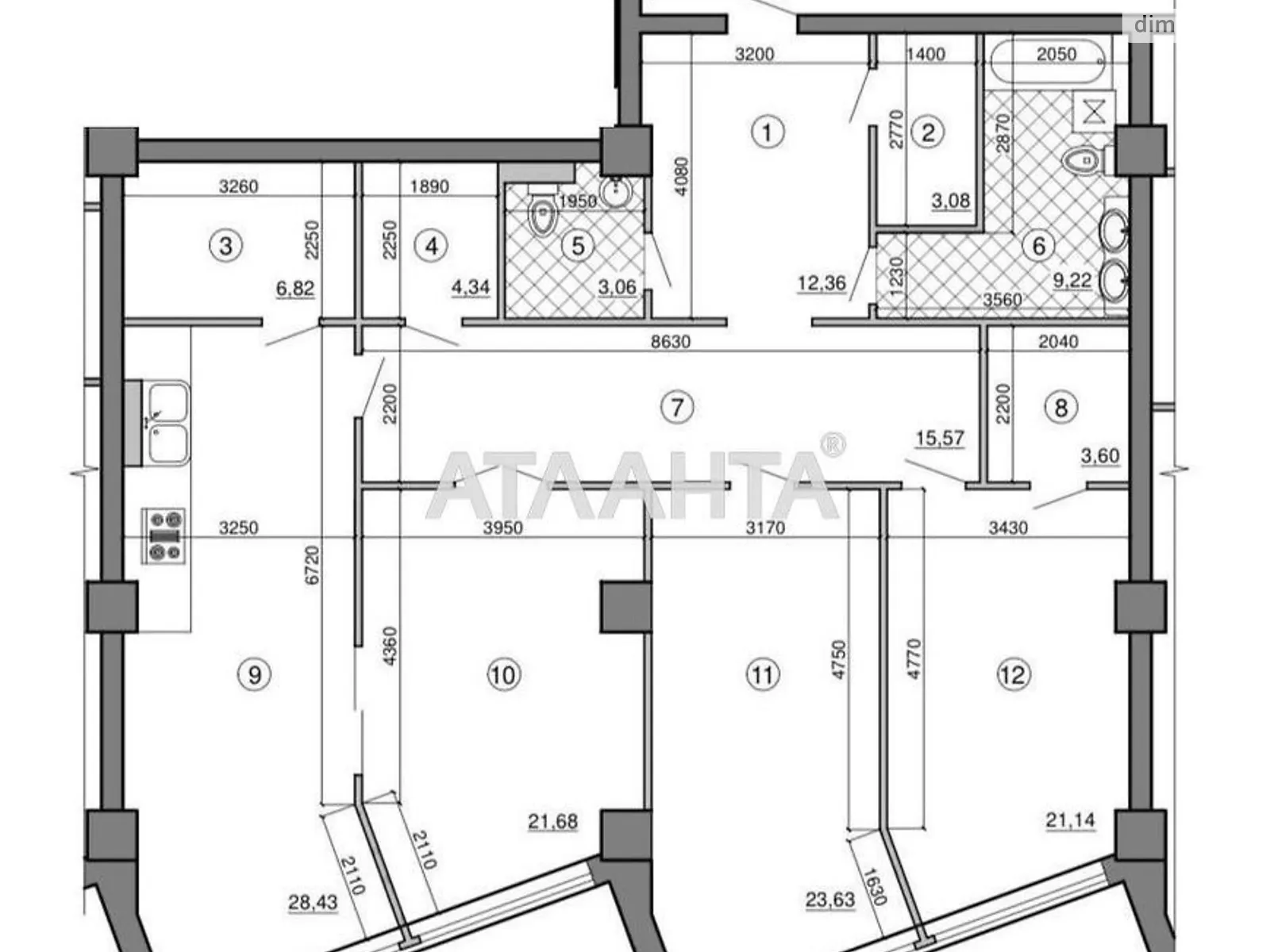 Продается 3-комнатная квартира 158.1 кв. м в Одессе, пер. Мореходный