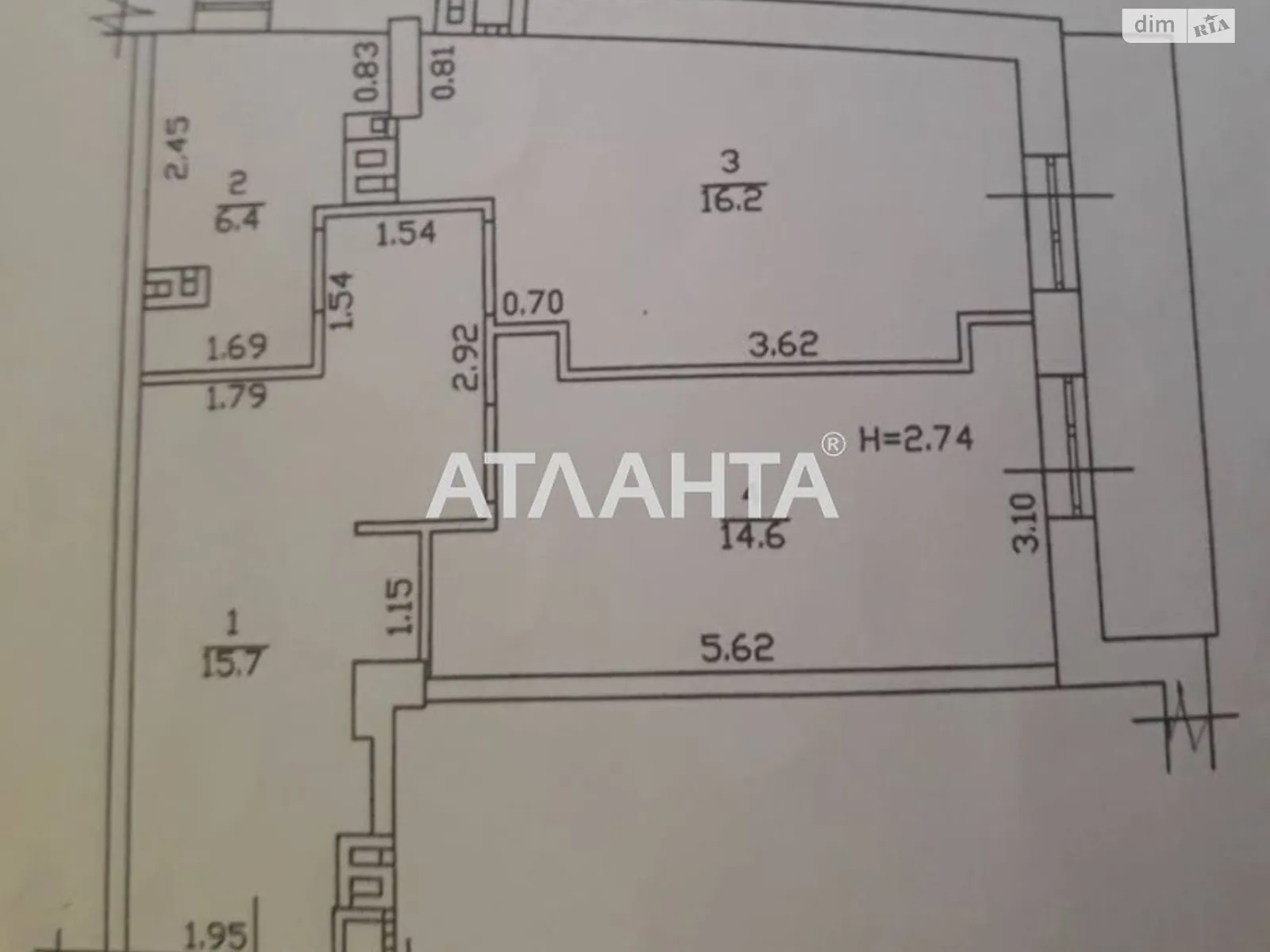 Продается 1-комнатная квартира 55 кв. м в Одессе, пер. Каретный