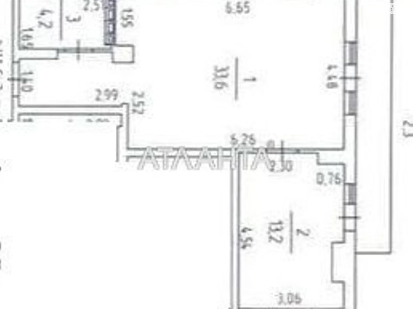 Продается 1-комнатная квартира 53.34 кв. м в Одессе, просп. Шевченко